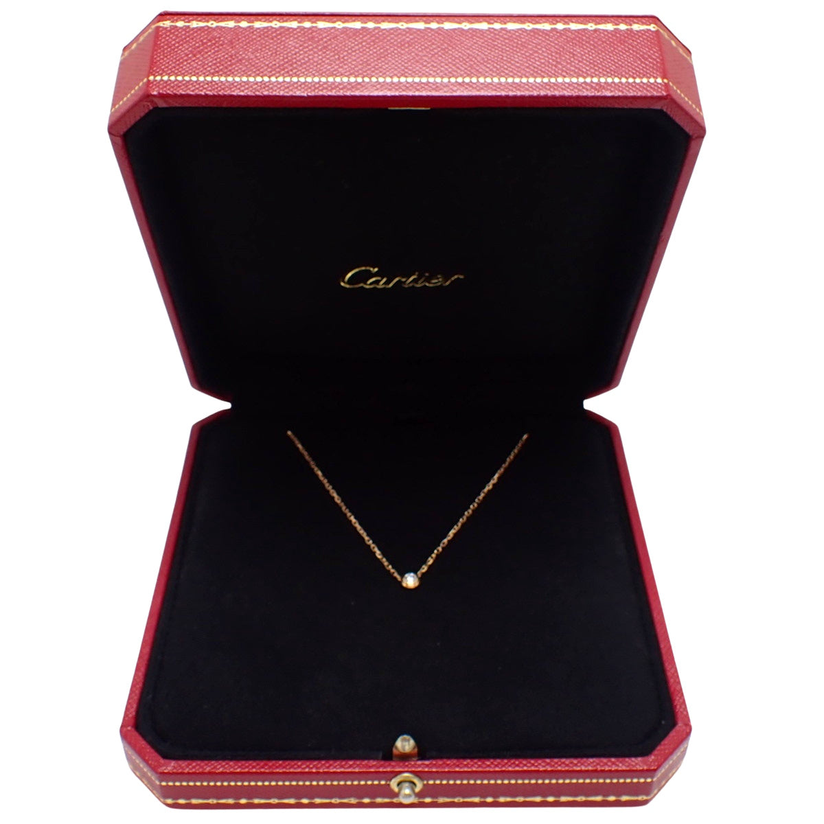 Cartier Damour Necklace, Small Model, K18PG, 2.8g