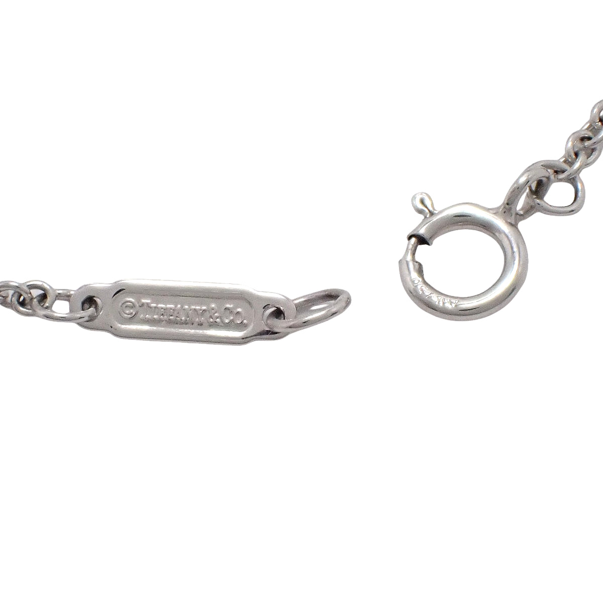 T TWO ダブルチェーンブレスレット ダイヤモンド ホワイトゴールド K18WG 3.9g