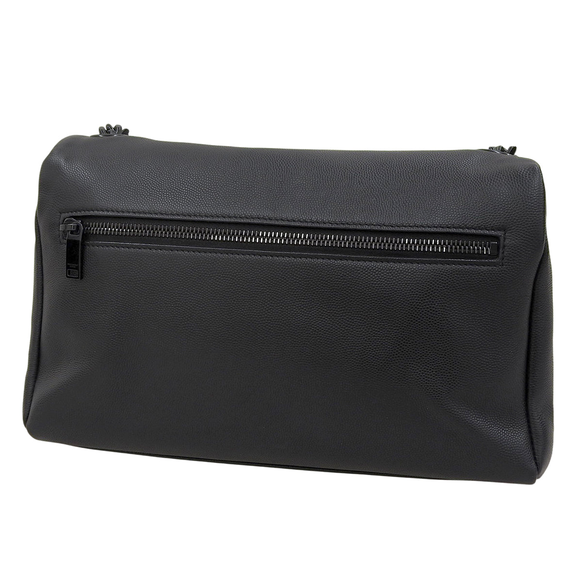 ウエストハリウッドチェーンショルダー レザー ブラック 620663