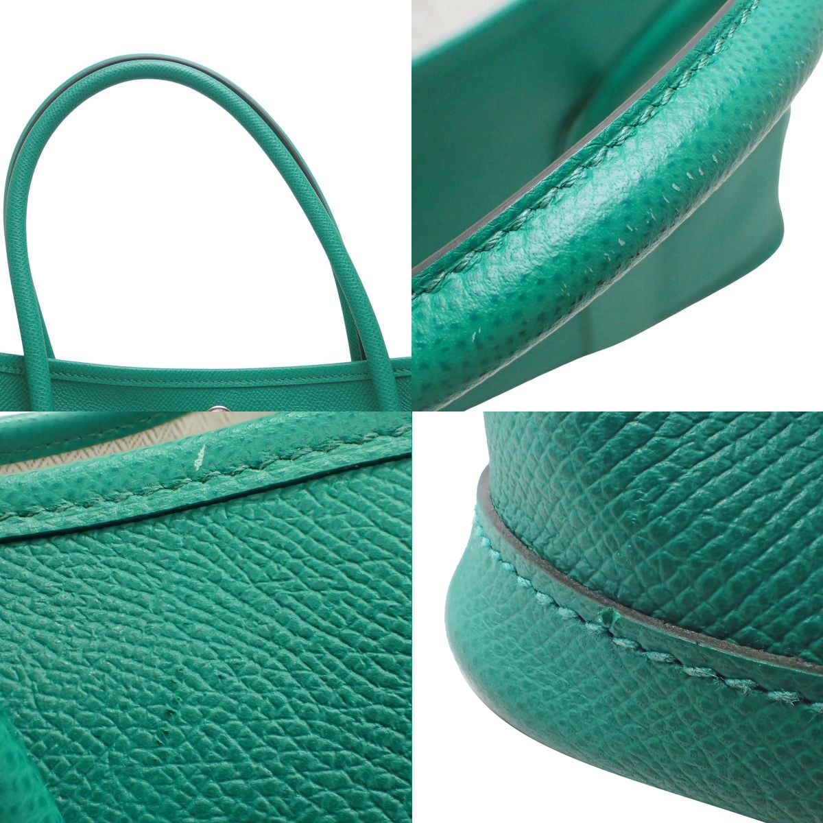 Garden Party PM Veau Epsom Palladium Hardware Vert Jade Silver Hardware Z-stamp