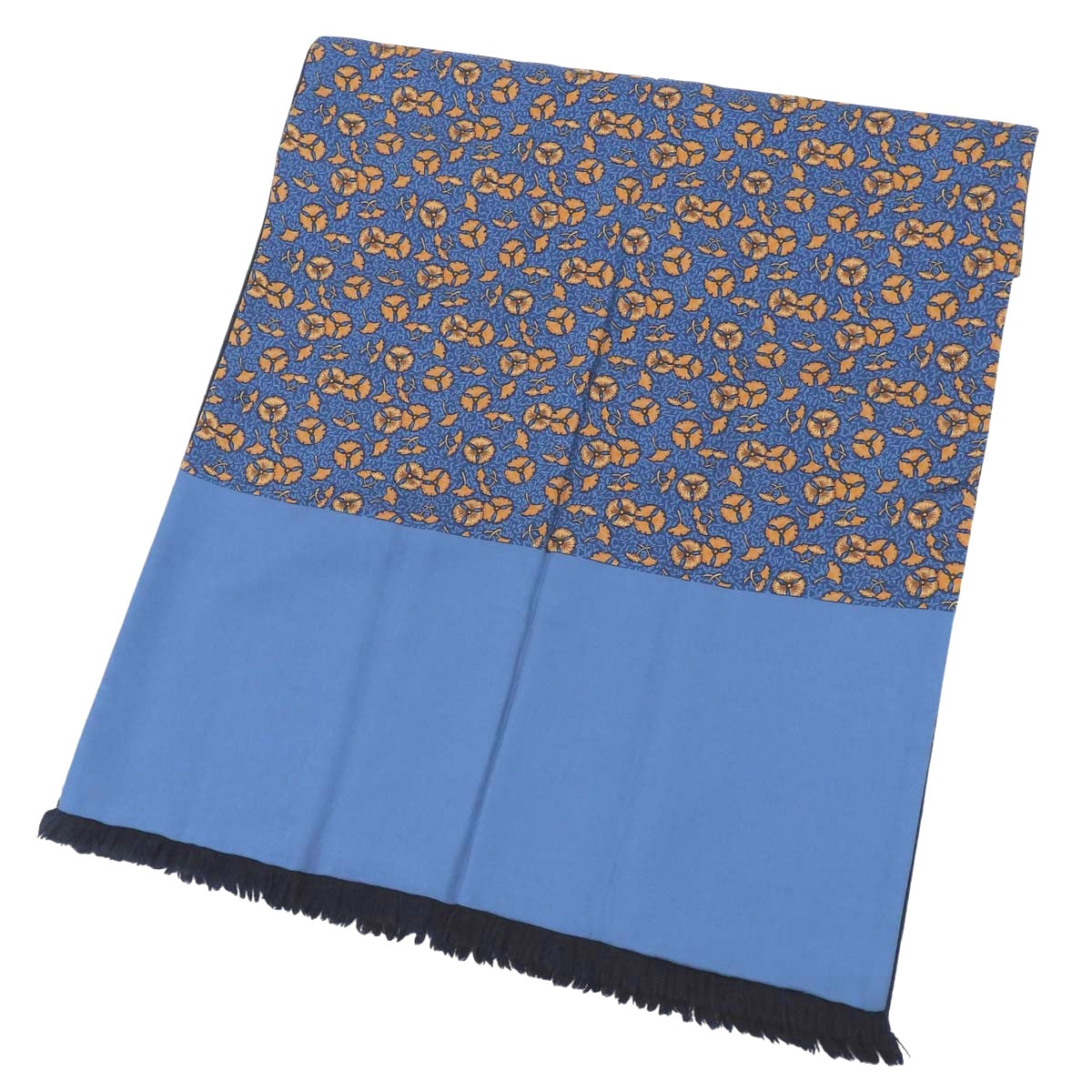 Ginkgo Reversible Stole Silk Angora