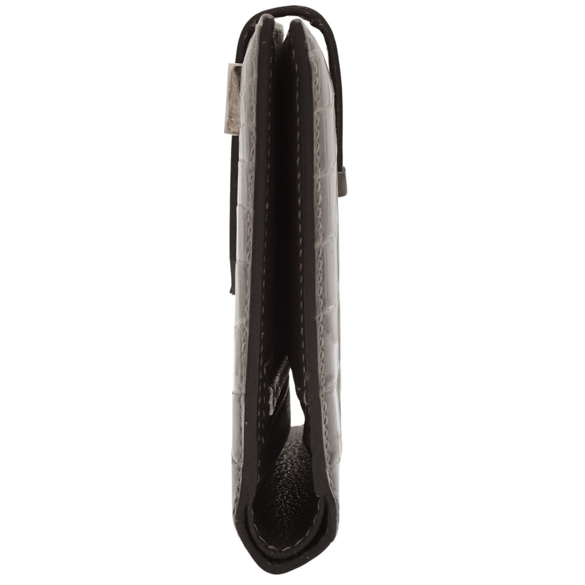 Bearn Compact Niloticus Graphite Silver Hardware □I Stamp