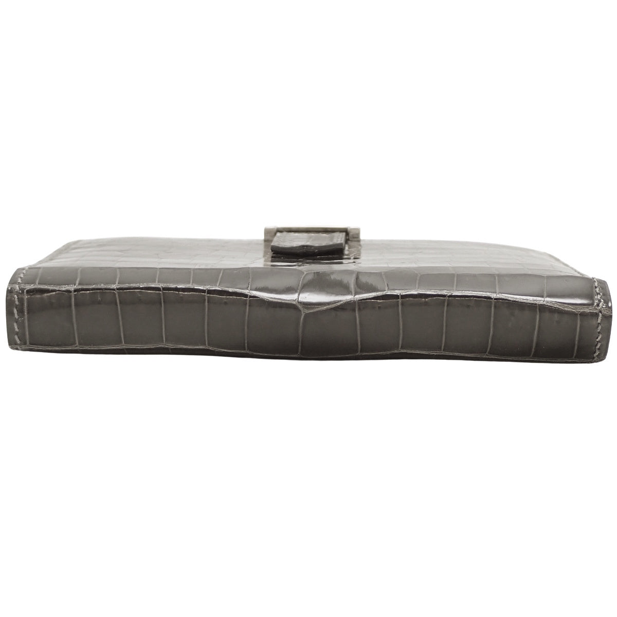 Bearn Compact Niloticus Graphite Silver Hardware □I Stamp