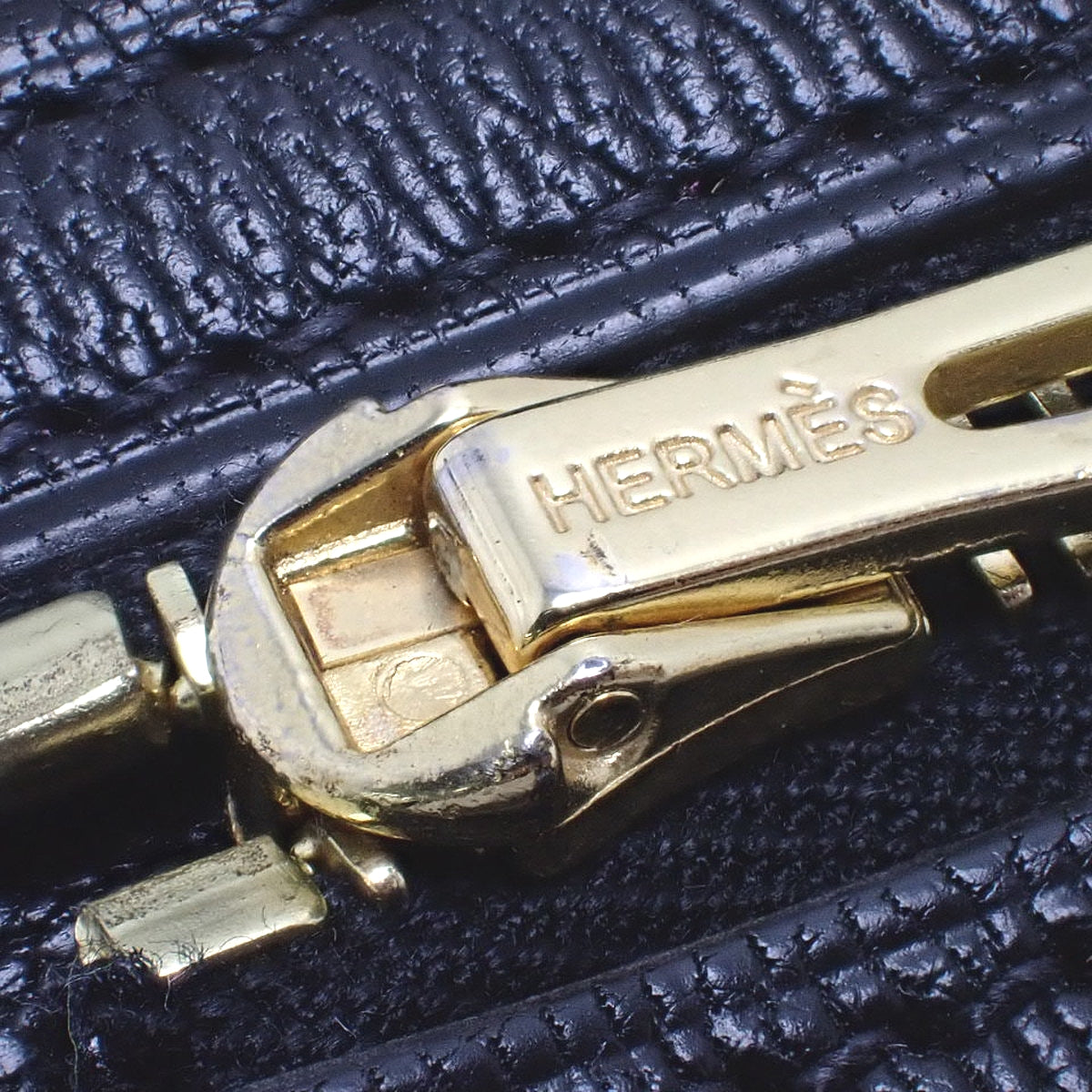 ベアンコンパクト アリゲーター クロコダイル ブラック ゴールド金具 C刻印