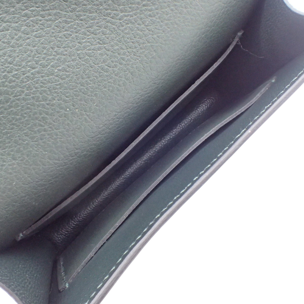 【未使用】康斯坦斯 Slim Evercolor 深绿 绿褐色 金色金属件 W刻印