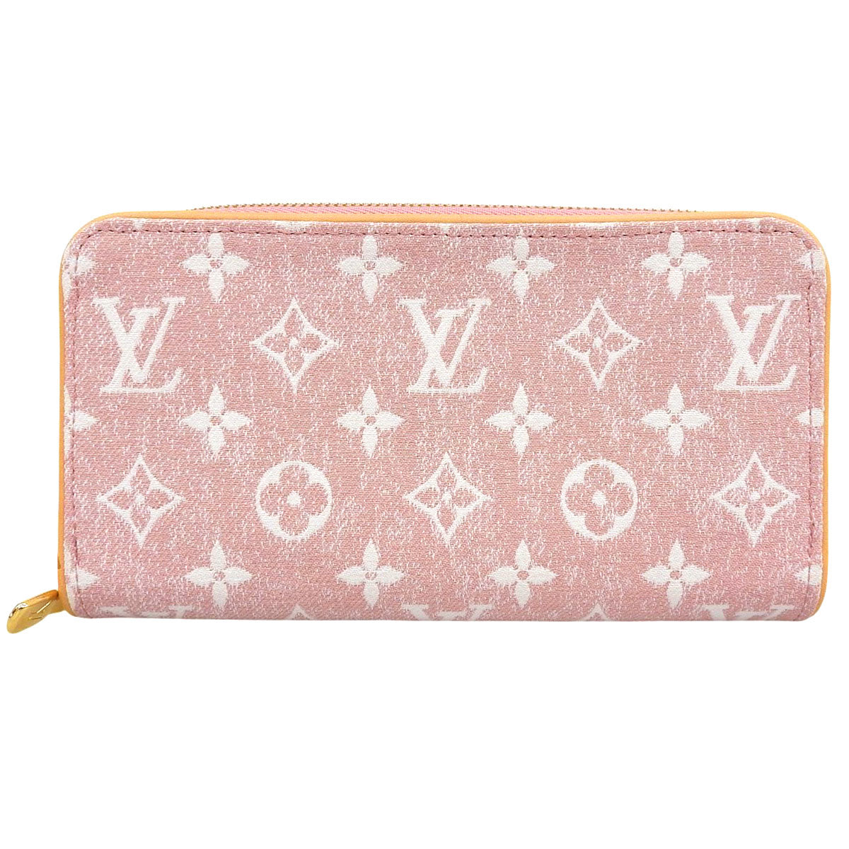 Zippy Wallet Monogram Denim Pink M81182