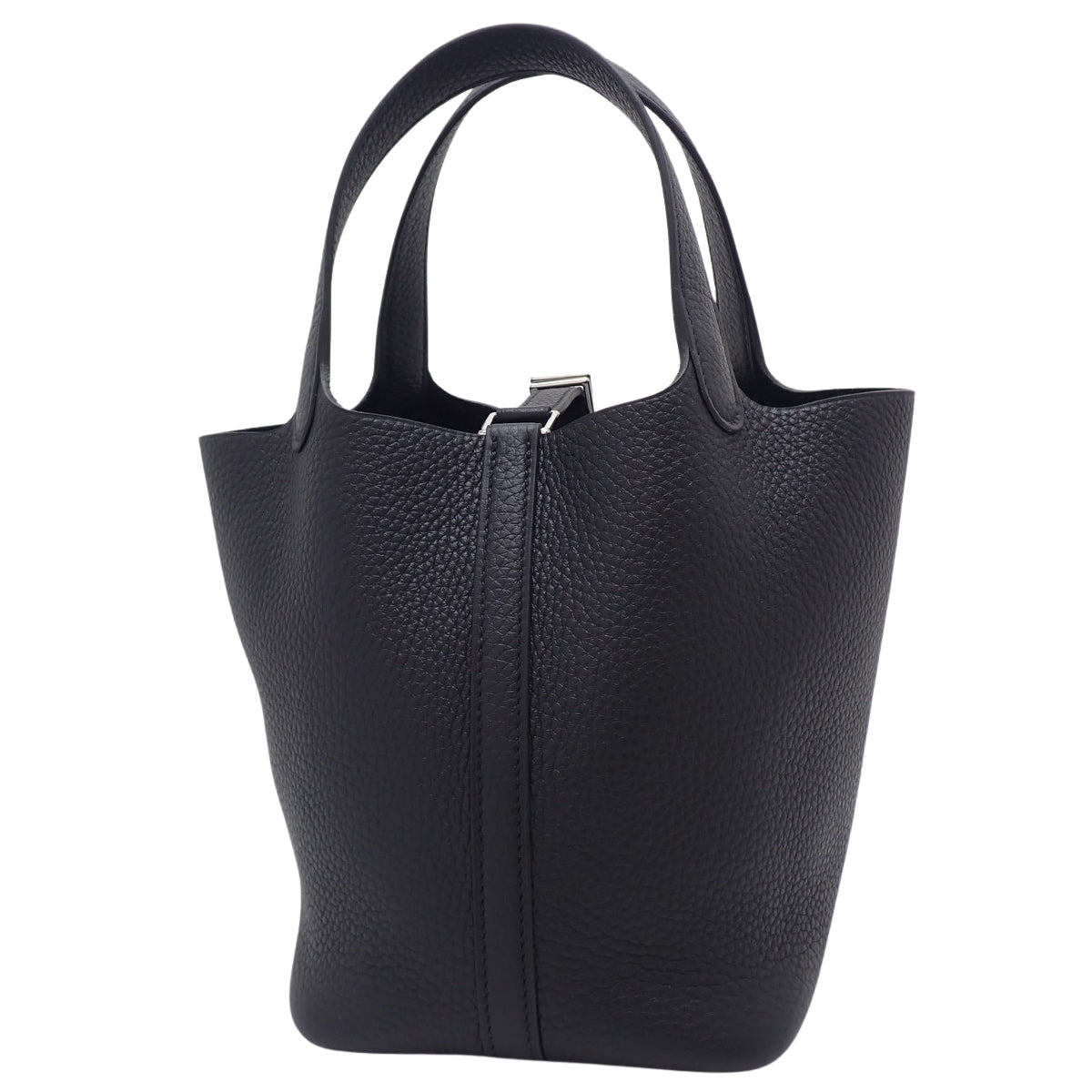 【新品】ピコタンロックPM トリヨンクレマンス ブラック シルバー金具 K刻印