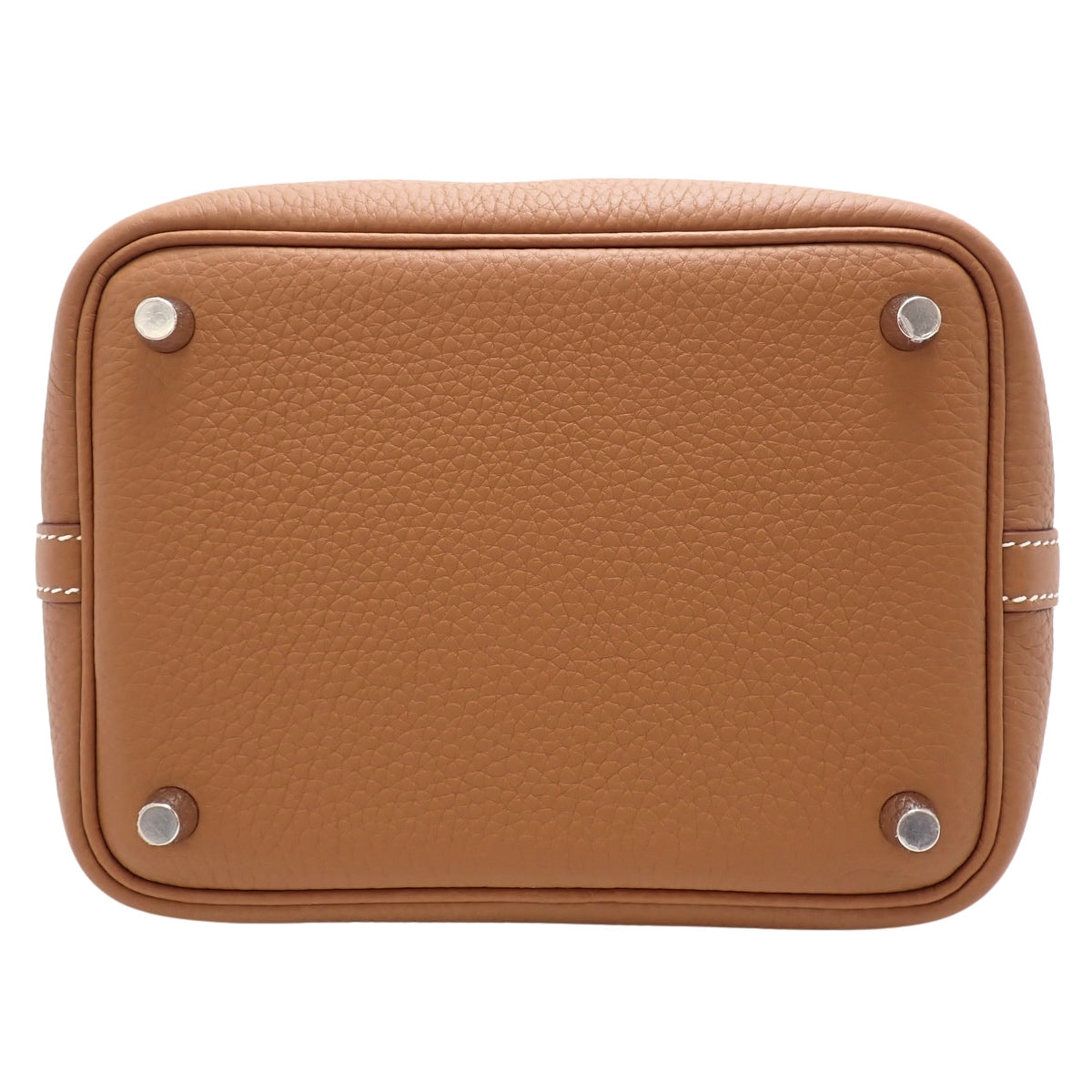 Picotin Lock PM, Taurillon Clemence, Gold, Silver Hardware, K stamp