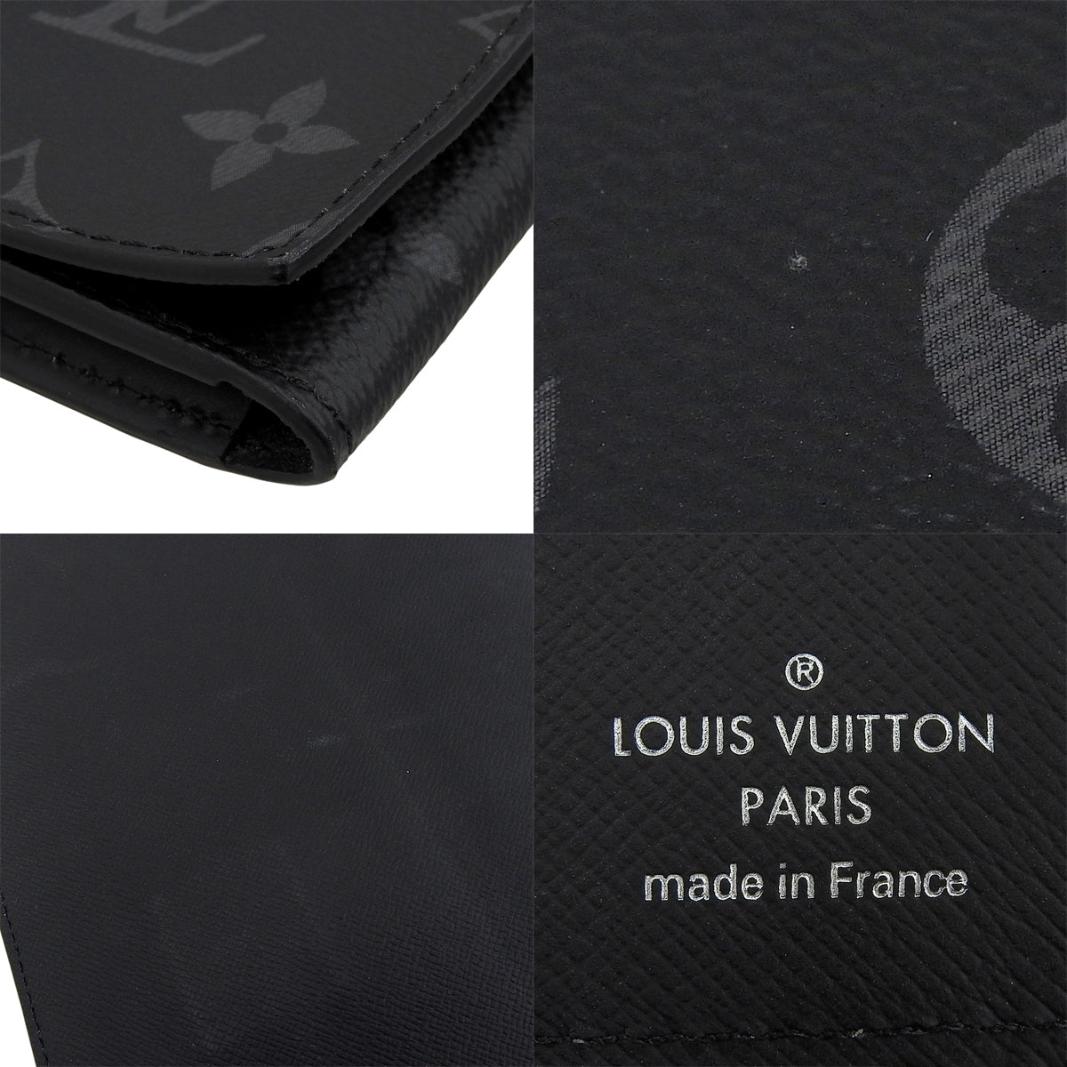 Monogram Eclipse 棋盘格文件包 Frank GM Monogram Eclipse 帆布 黑色 灰色 GI0273 文件箱 公文包 手提包