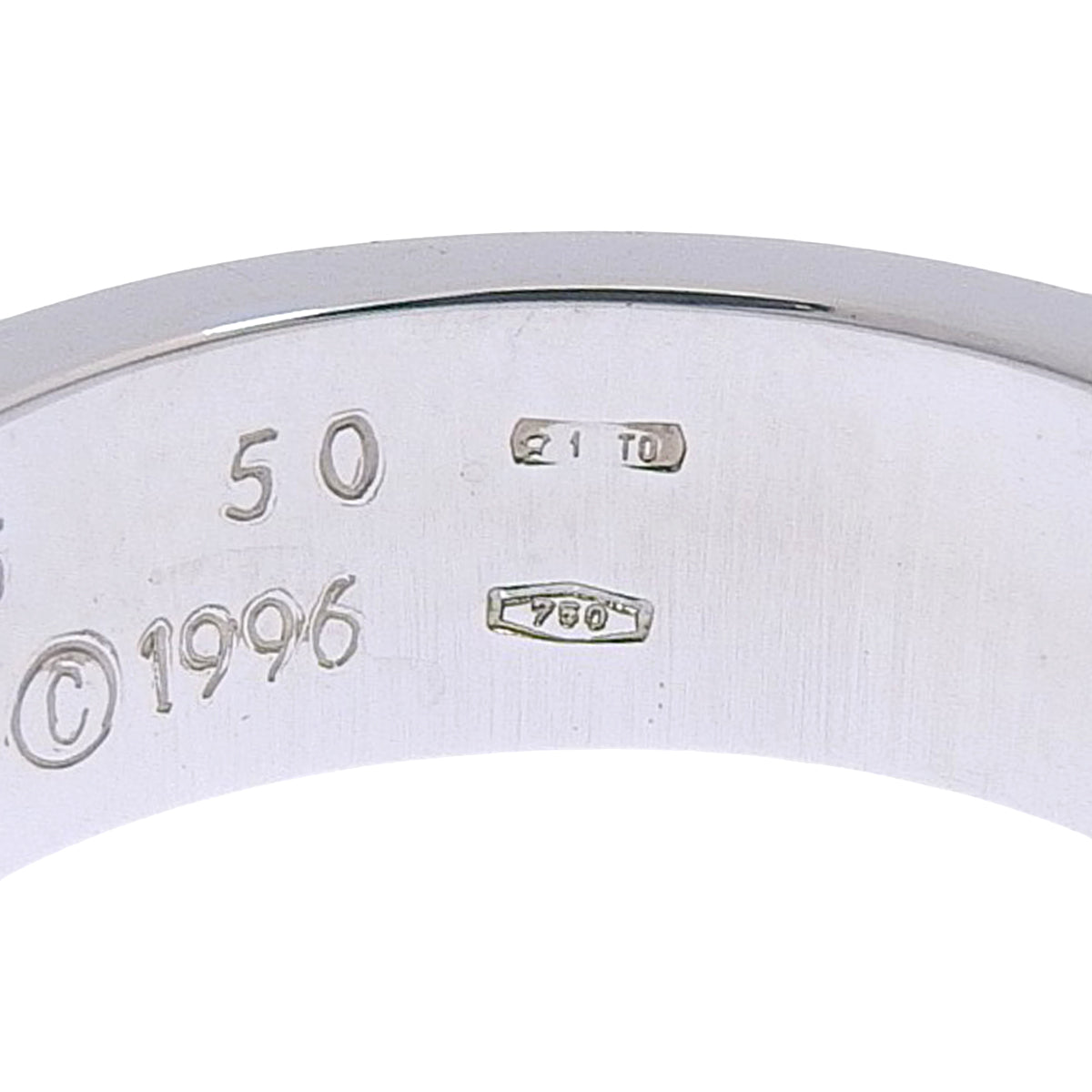 LOVEリング クラシックモデル ホワイトゴールド K18WG 50 7.5g ラブリング