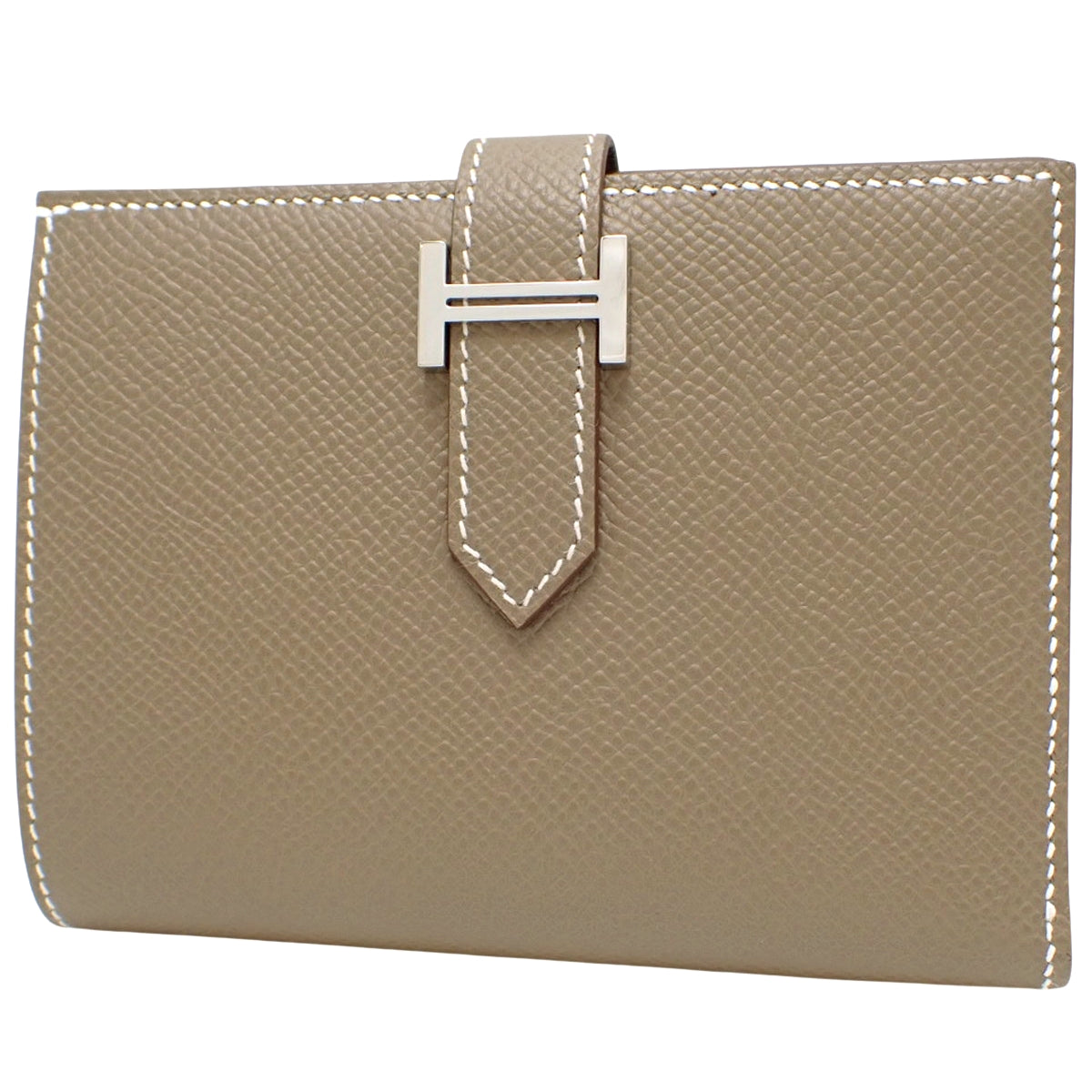 Bearn Compact Epsom Etoupe/Etoupe Silver Hardware K stamp