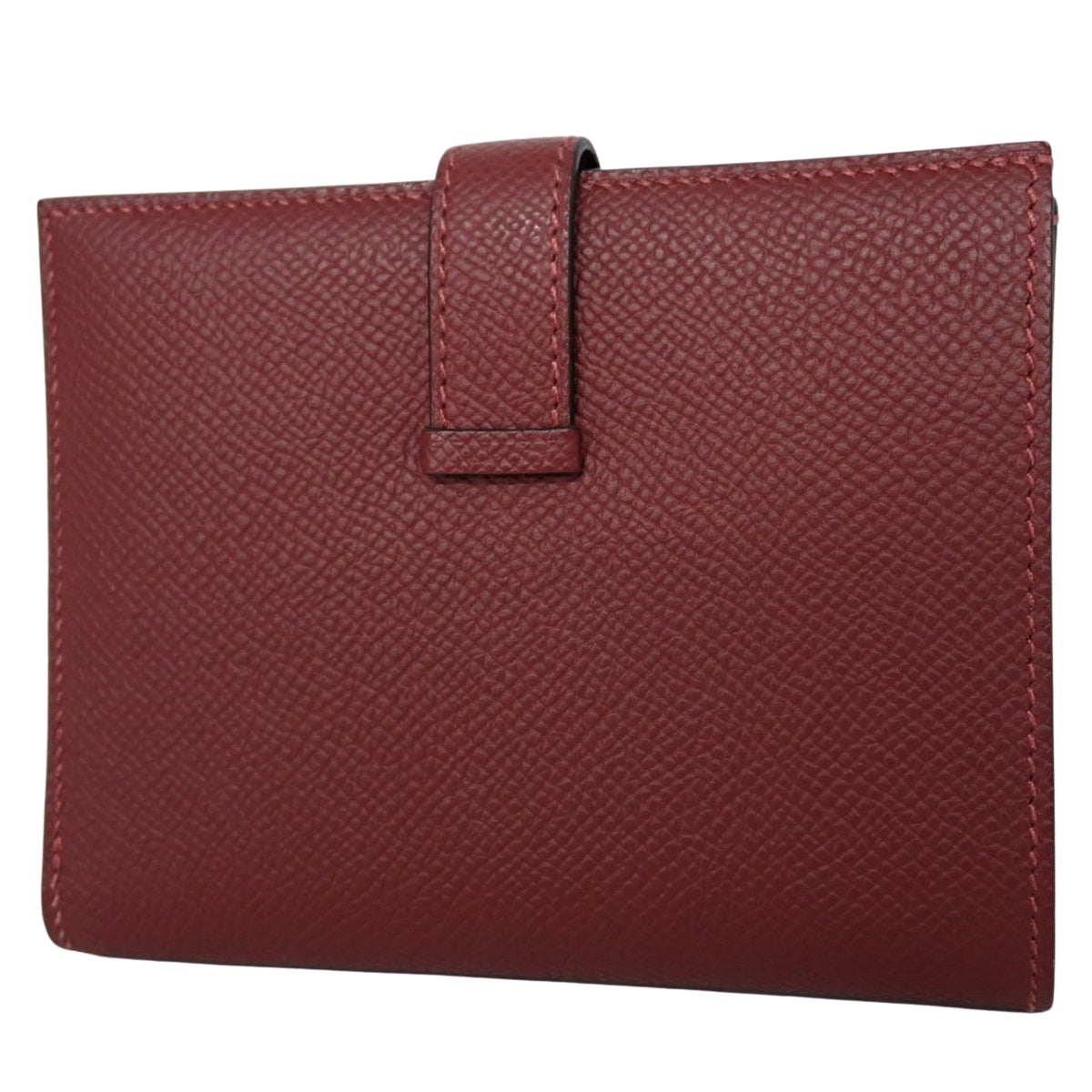 Bearn Compact Epsom Rouge H Gold hardware W stamp