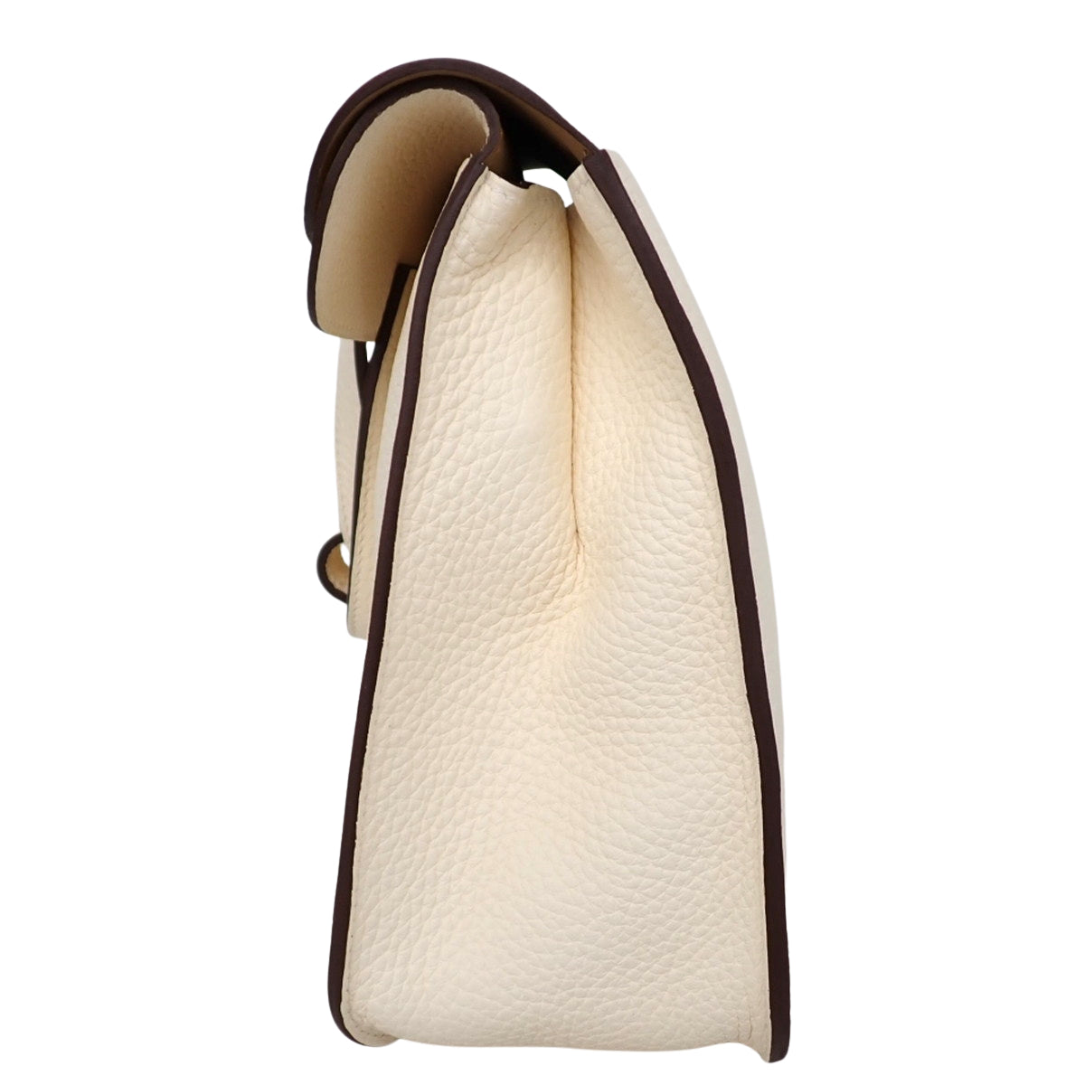 爱马仕 Birkin 31 Verso Taurillon Clemence 白色 饼干色 金色五金 U刻印