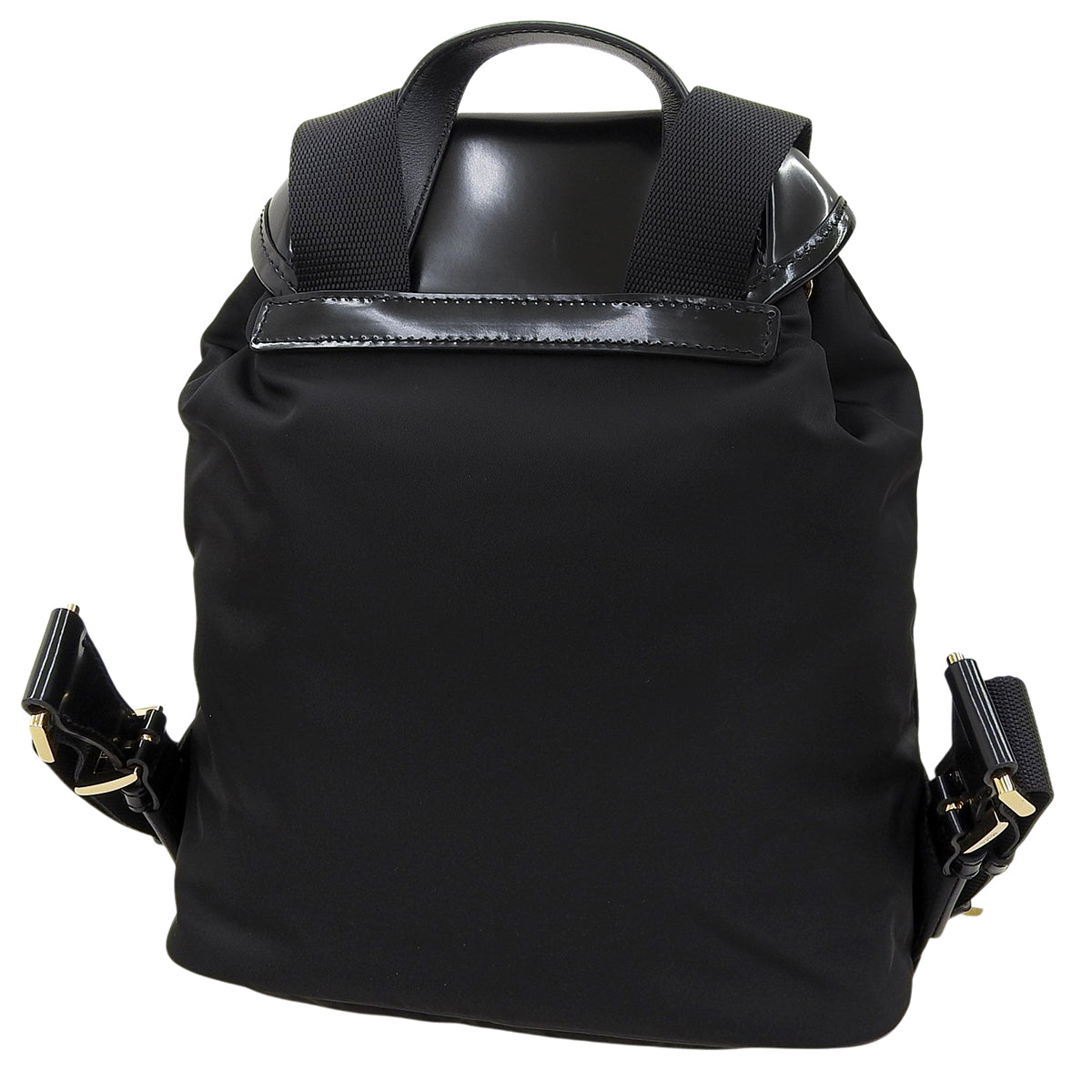 Re-Nylon バックパック ナイロン レザー ブラック 1BZ074