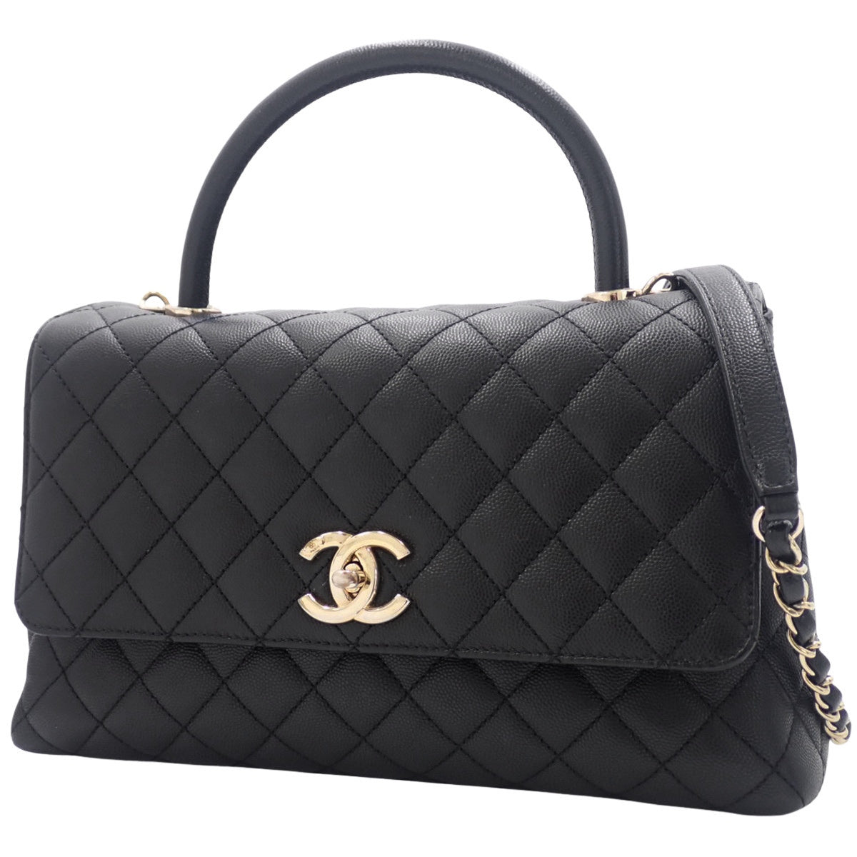 Matelasse Coco Handle 29 大号 鱼子酱皮 黑色