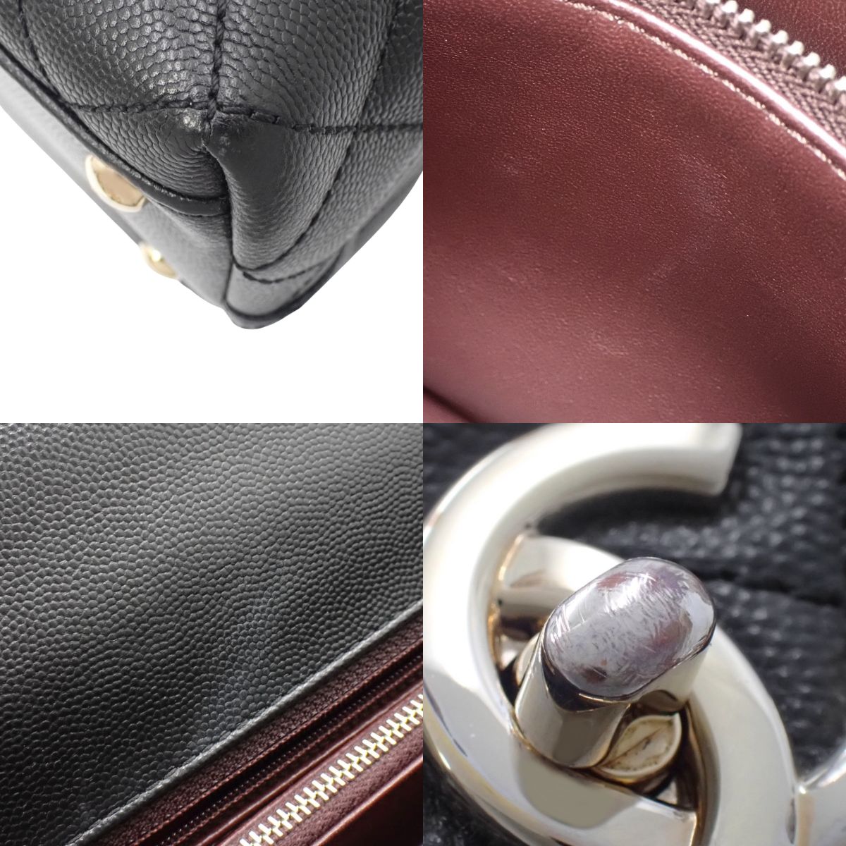 Matelasse Coco Handle 29 大号 鱼子酱皮 黑色