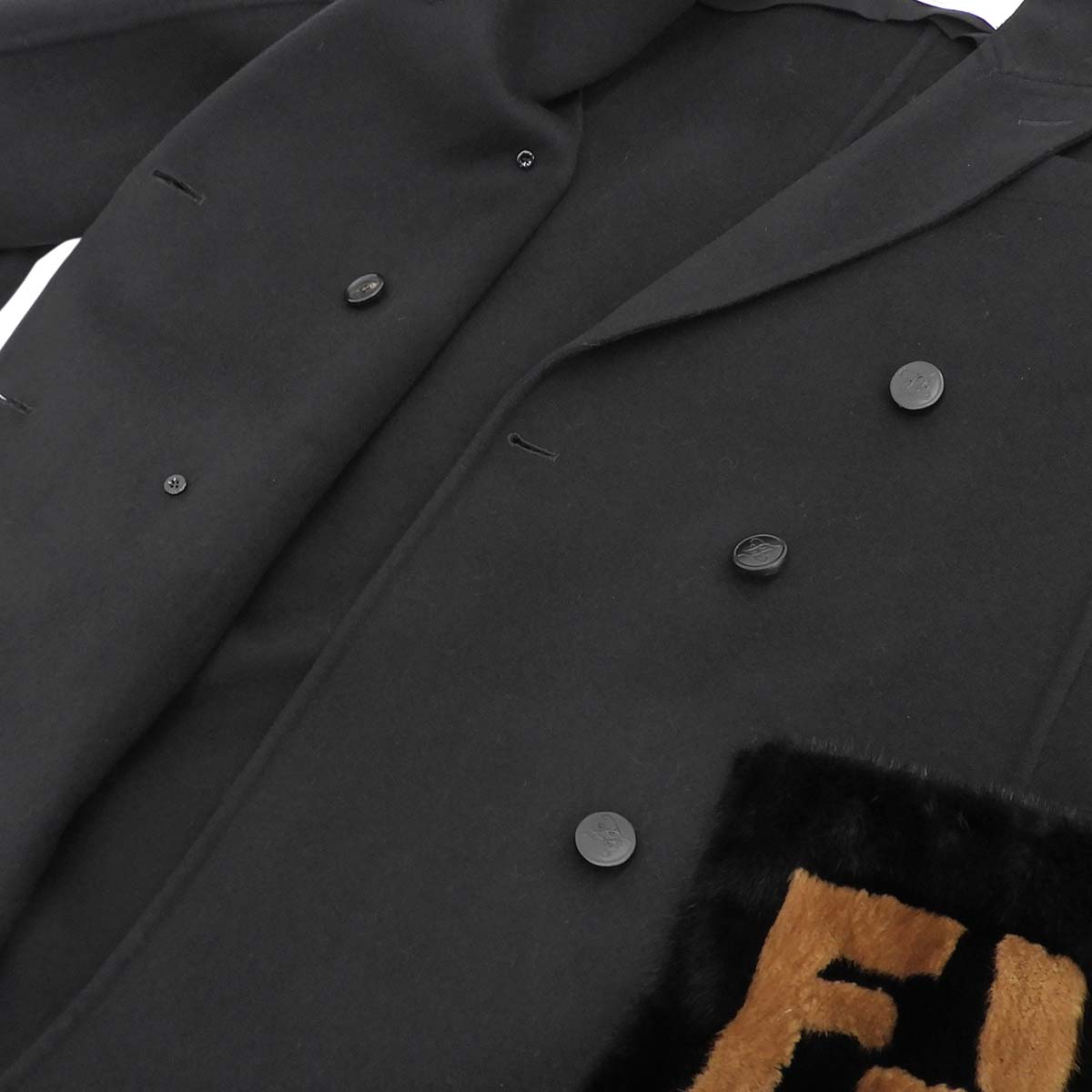 ロゴ ファーポケットコート 2023年 40