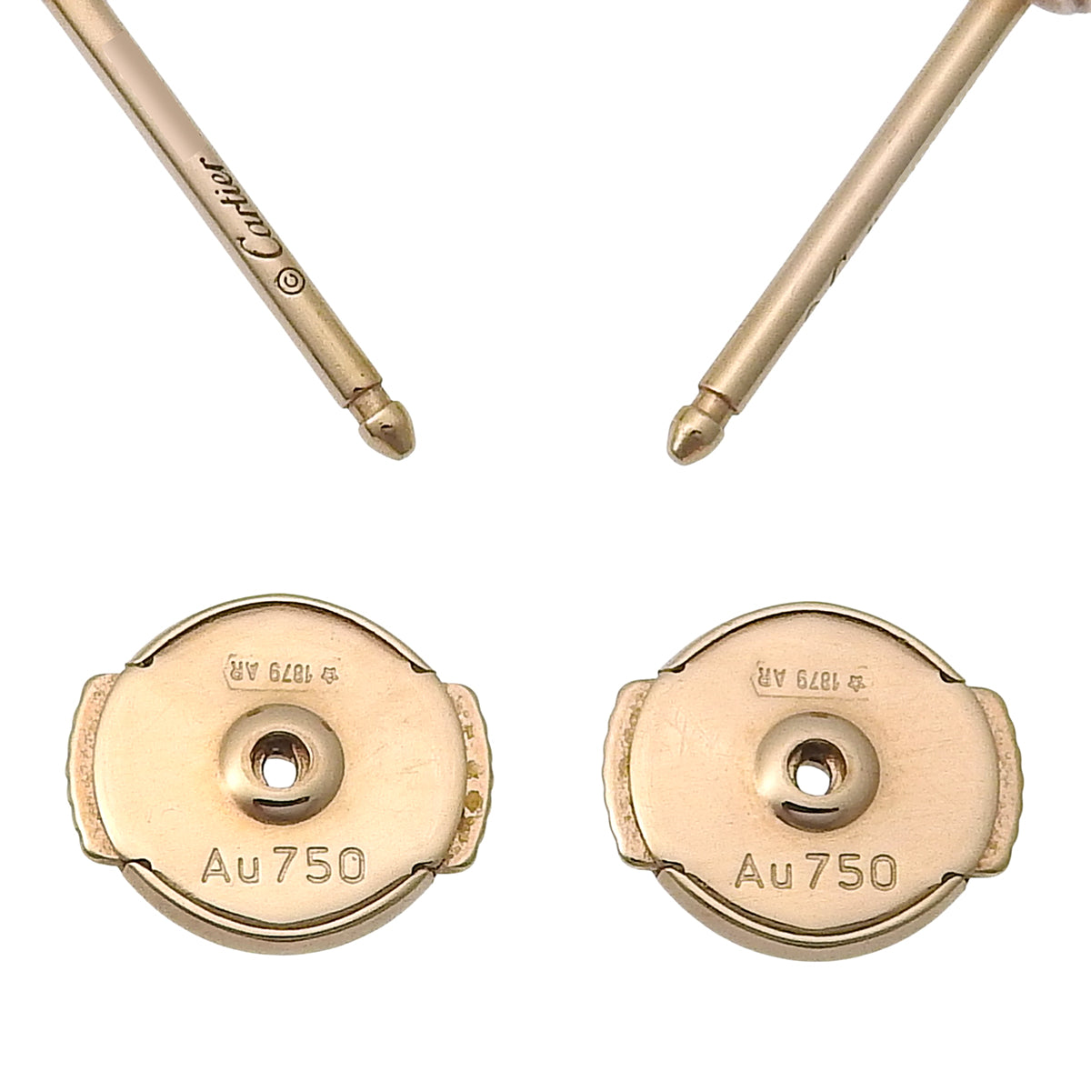 ダムール イヤリング ダイヤモンド ピンクゴールド K18PG 1.0g