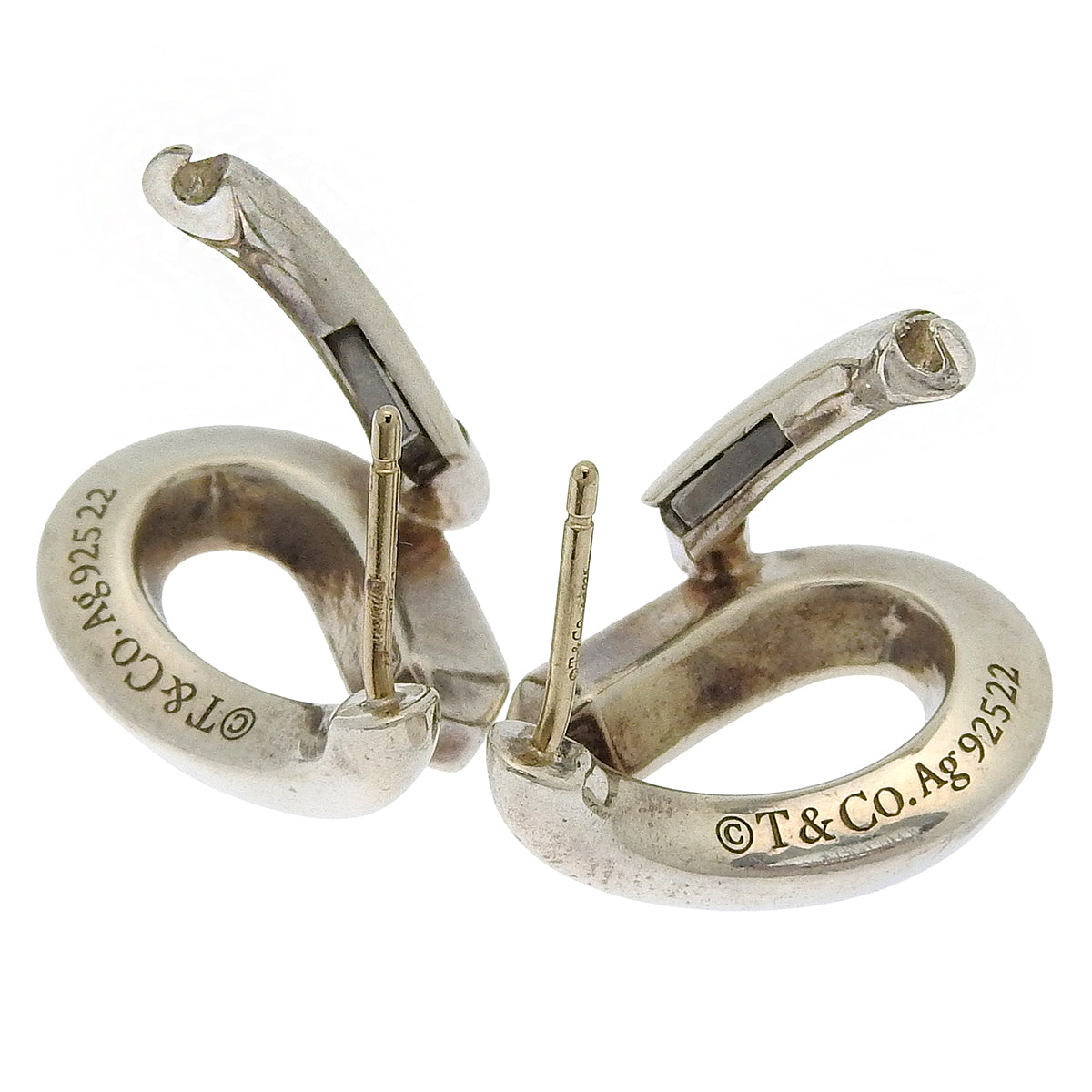 Forge Single Link Earrings Silver SV925