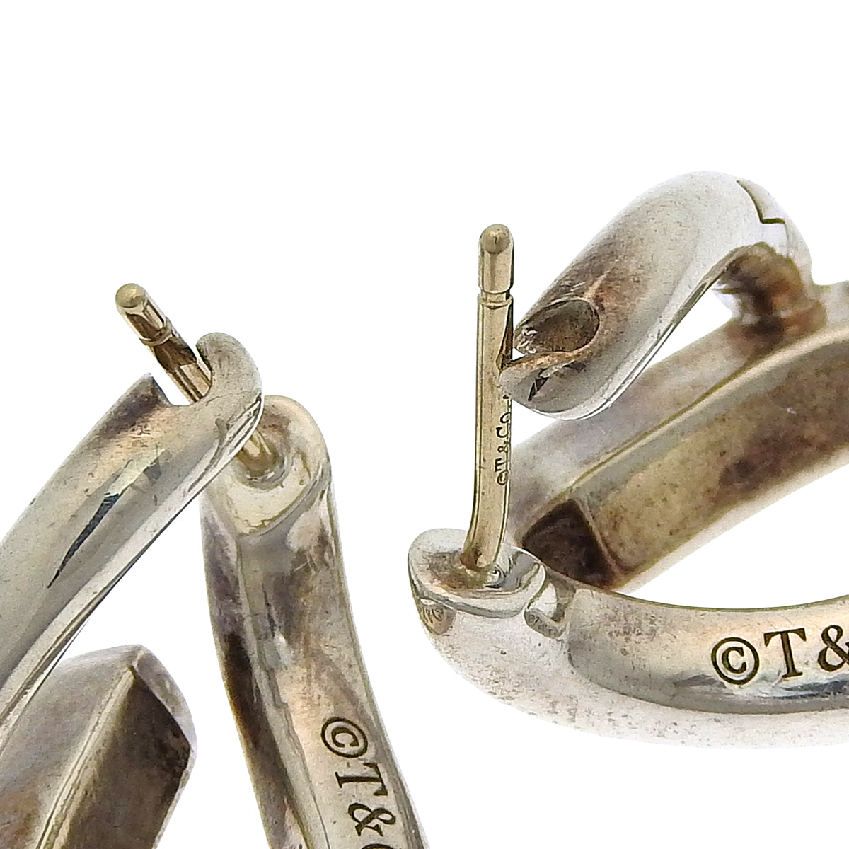 Forge Single Link Earrings Silver SV925