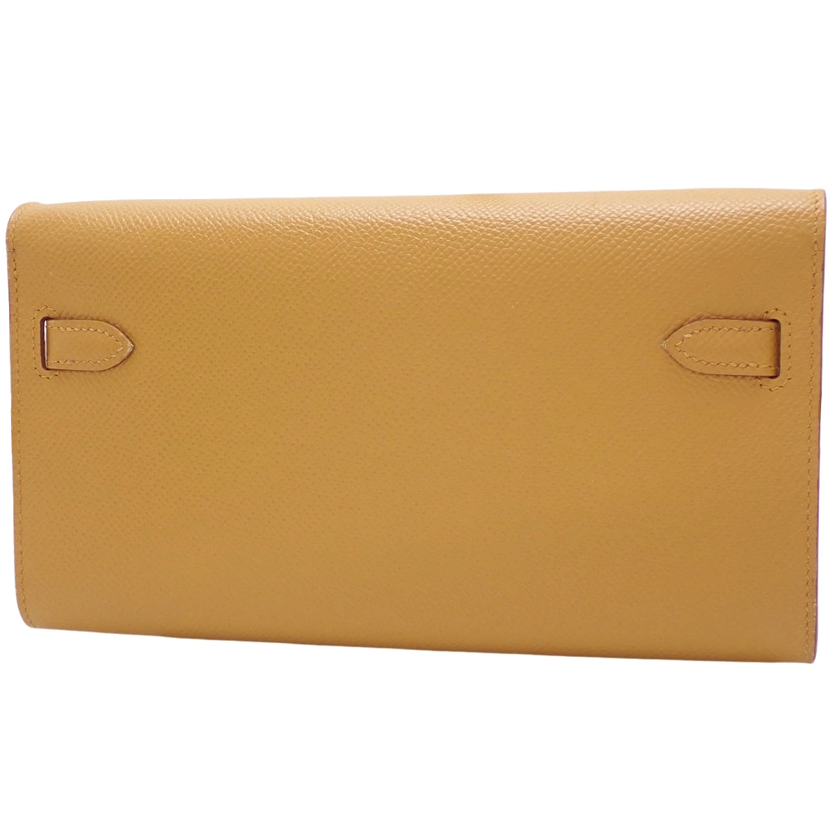 Kelly Wallet To Go, Veau Epsom, Sesame, Gold Hardware, W stamp