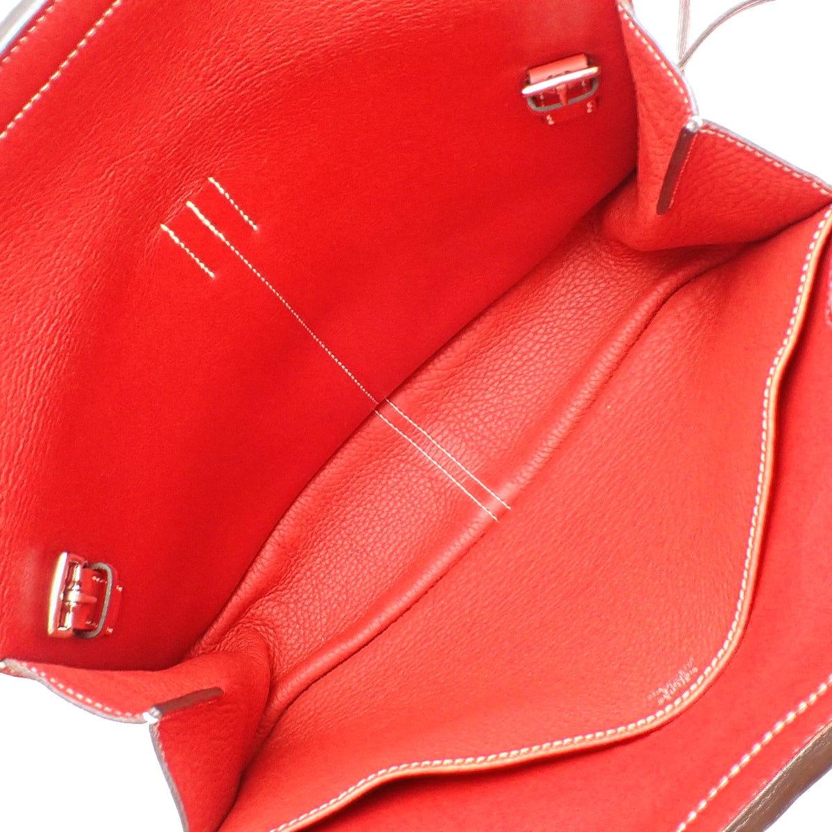 Hermès Arzan 31, Clemence leather, Palladium hardware, Rouge Casaque, Silver hardware, X stamp