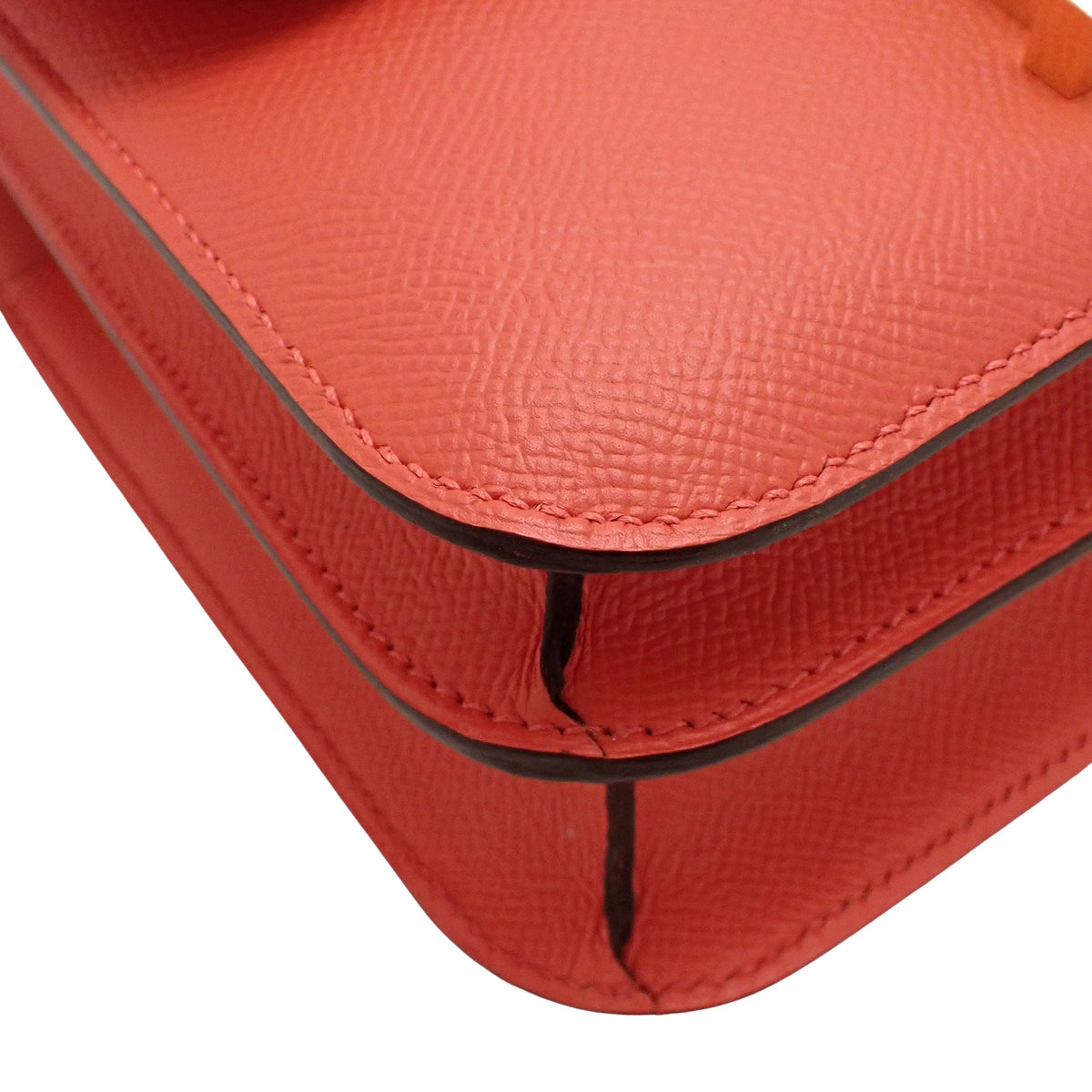 Constance 24 Veau Epsom Rose Jaipur Gold Hardware X stamp