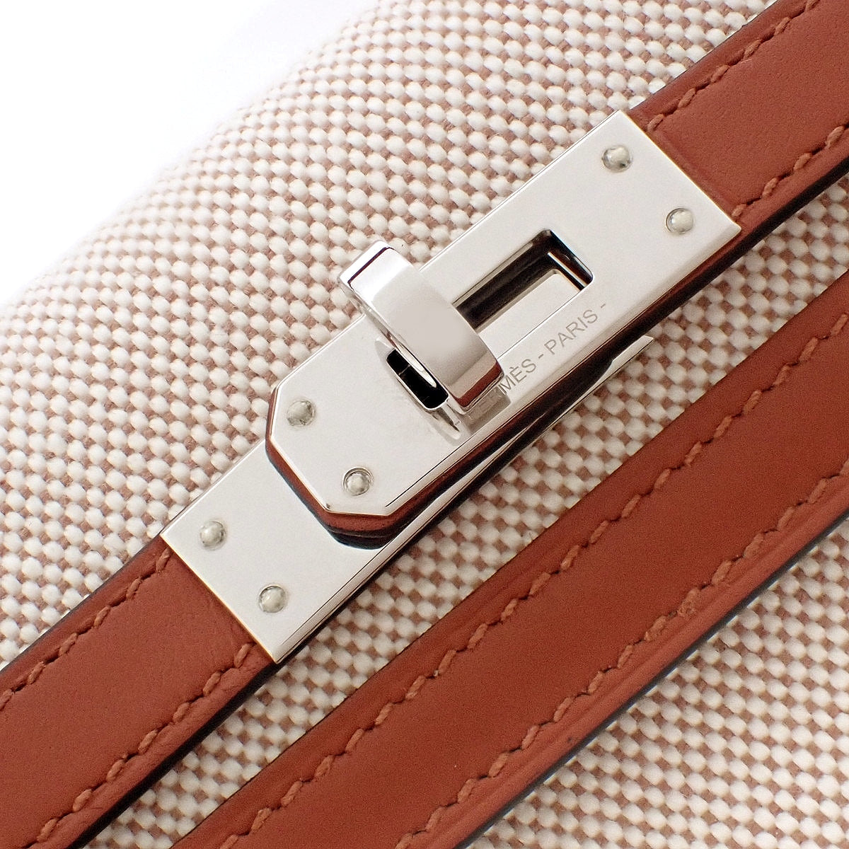 Kelly Retourne 25 Swift Toile H Palladium Cuivre/Rose Texas Silver U刻印