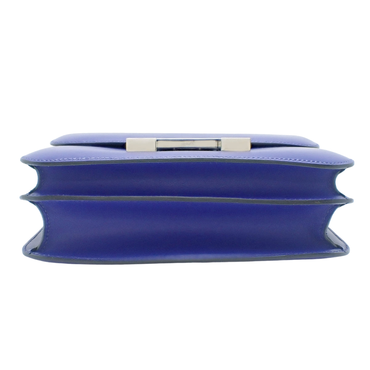 Constance 24 Box Calf Palladium Hardware Bleu Electrique A stamp