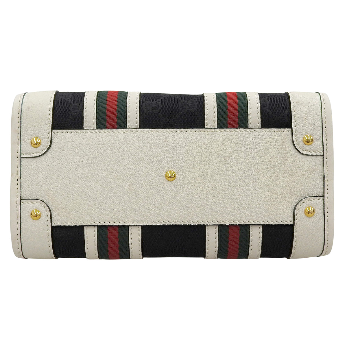 Ophidia GG Tote Bag GG Canvas Leather Navy White Red 715772