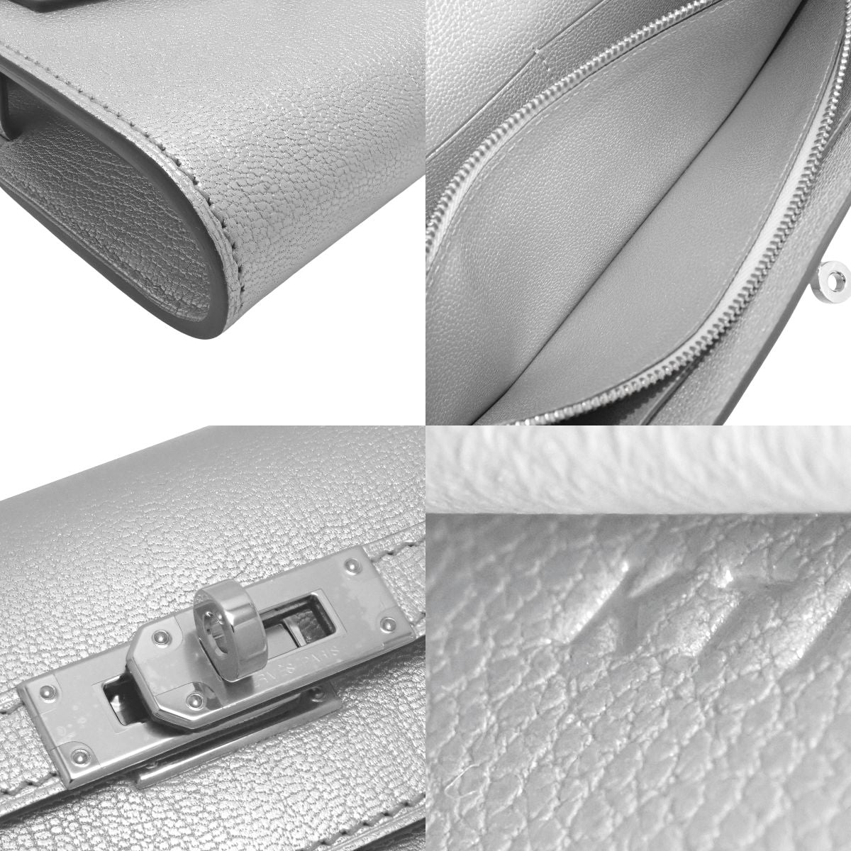 Kelly Wallet To Go Chevre Shomkila Arjan 银扣 K刻印