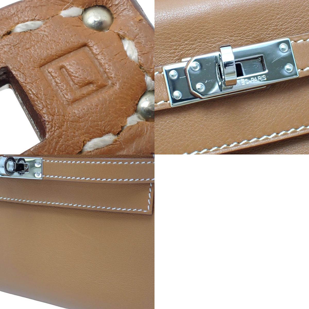 Pochette Kelly Swift Palladium Hardware Gold Silver Hardware
