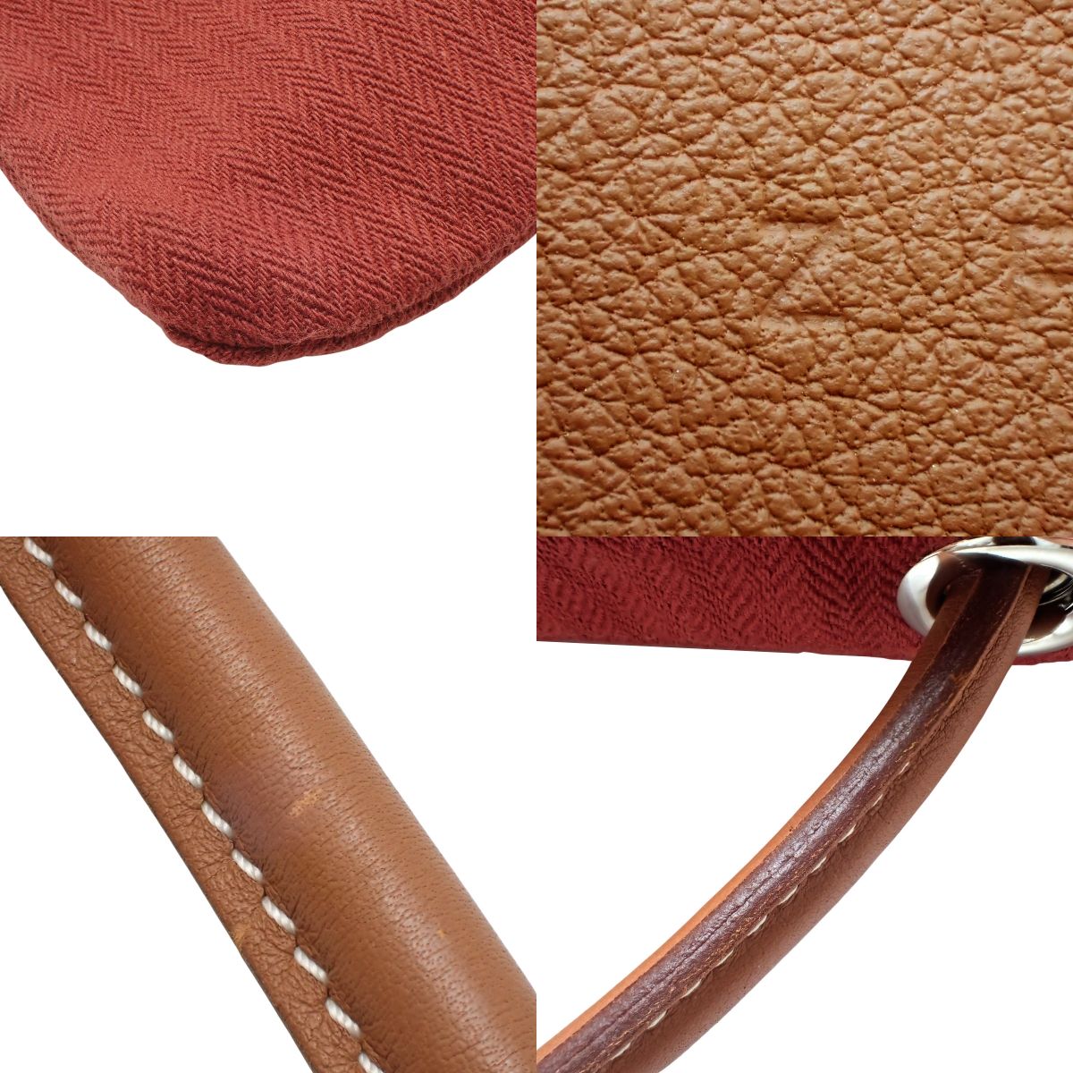 Sac Aline MM Toile Chevrons Swift Palladium Hardware Rouge H/Gold Silver Hardware Z stamp