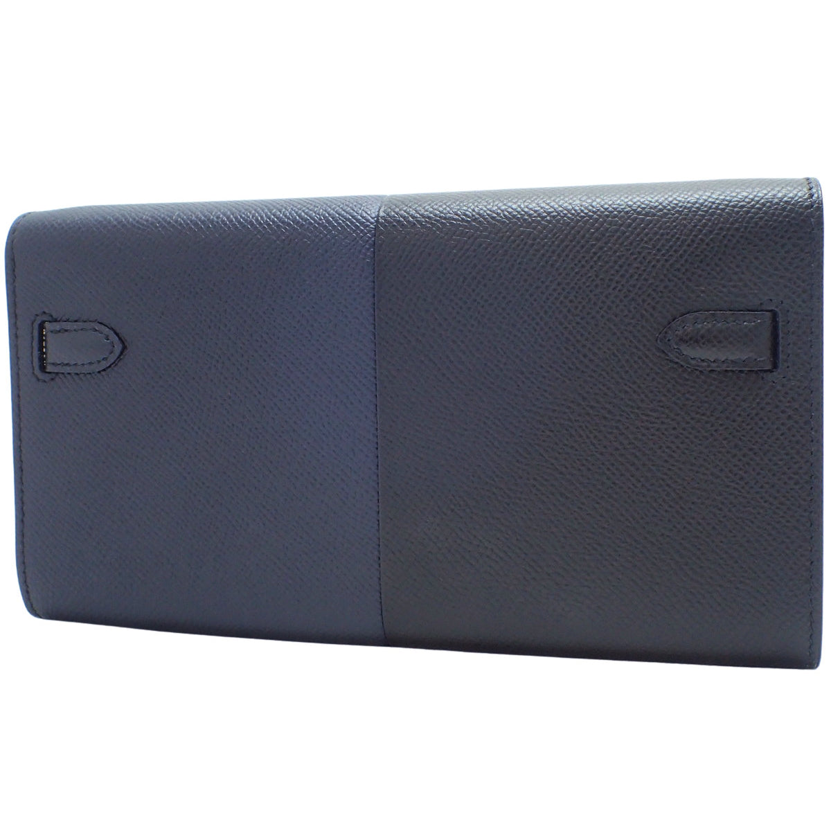 Kelly Wallet To Go Kazak Veau Epsom Bleu Indigo Bleu Frida Gold Hardware Z stamp