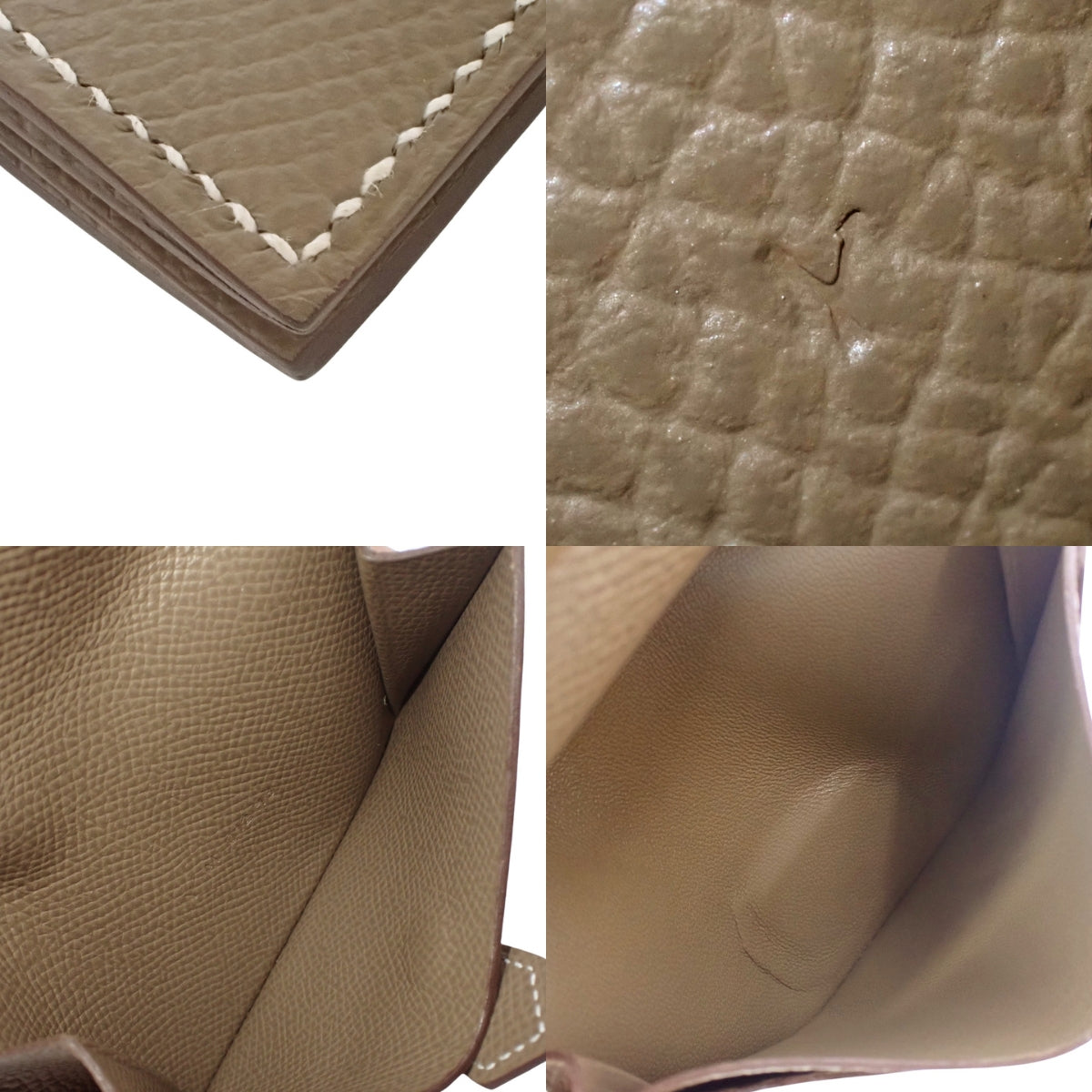 Bearn Mini Veau Epsom Etoupe/Etoupe Gold Hardware Y Stamp