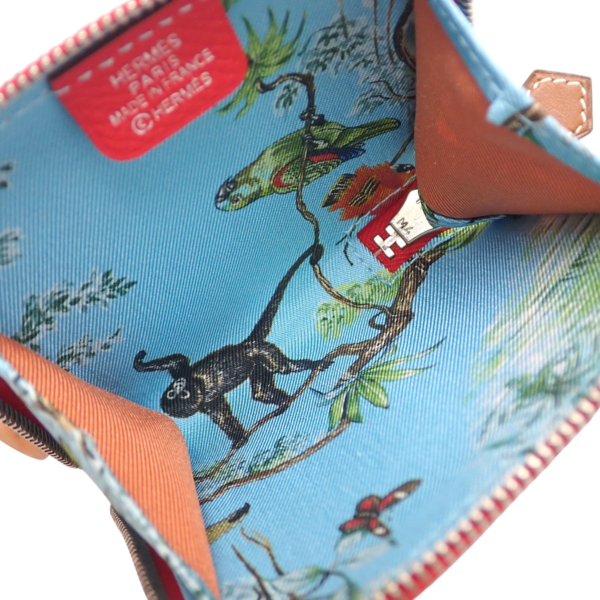 Azap Silk-In Compact Mini, Veau Epsom, Rouge Coeur, Silver Hardware, D stamp