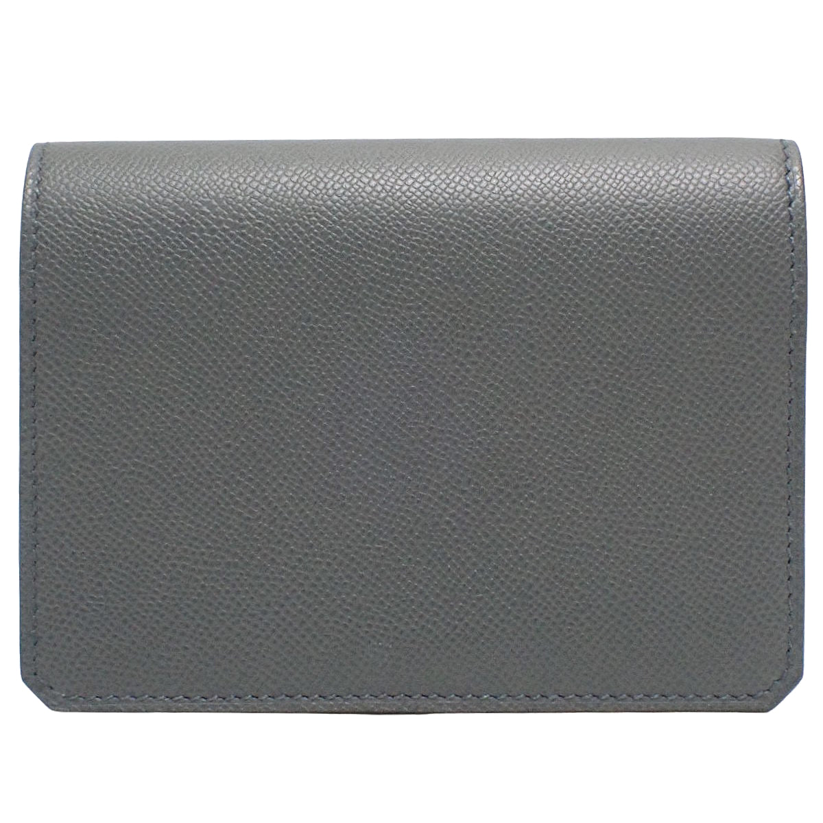 Medor Card Case, Veau Madame, Graphite, Gold Hardware, W stamp