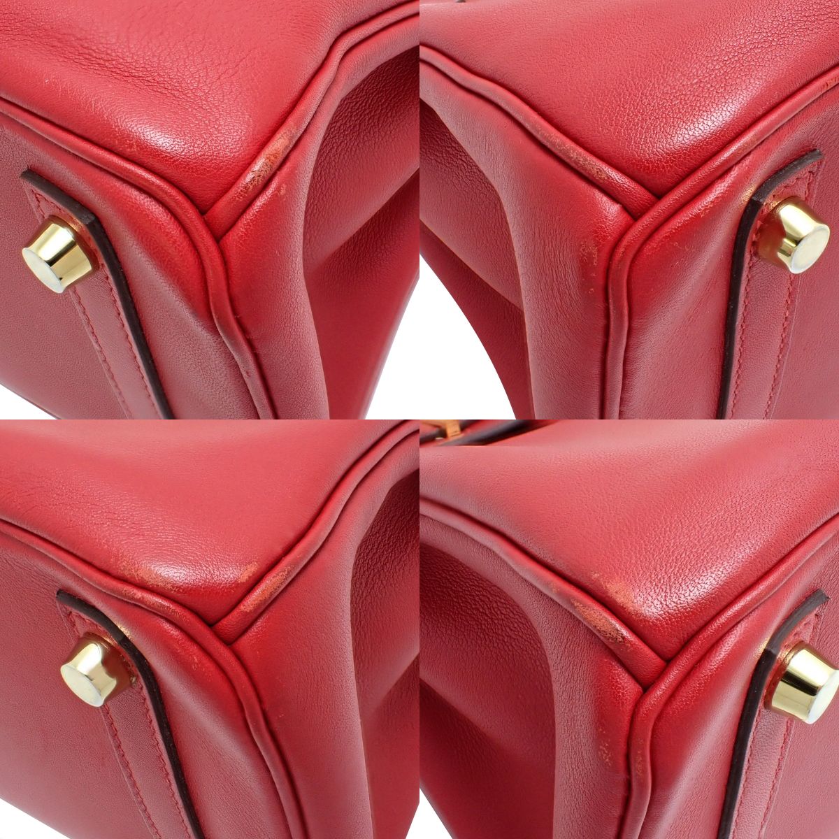 Birkin 25 Veau Swift Red Gold Hardware D Engraved