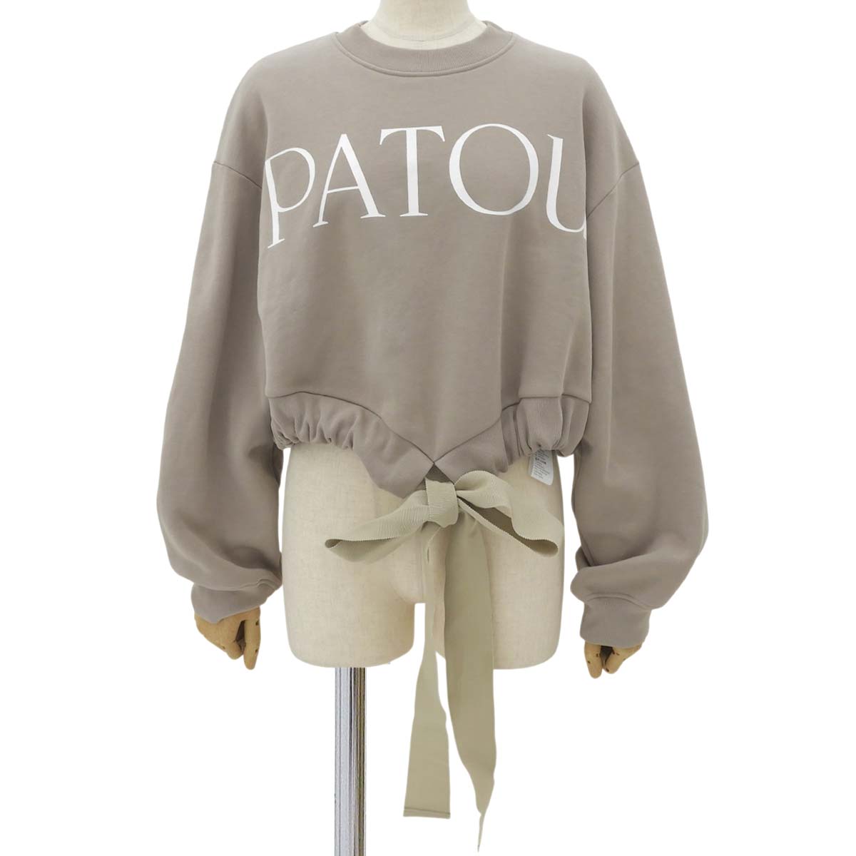 Cropped Grosgrain Sweatshirt XS