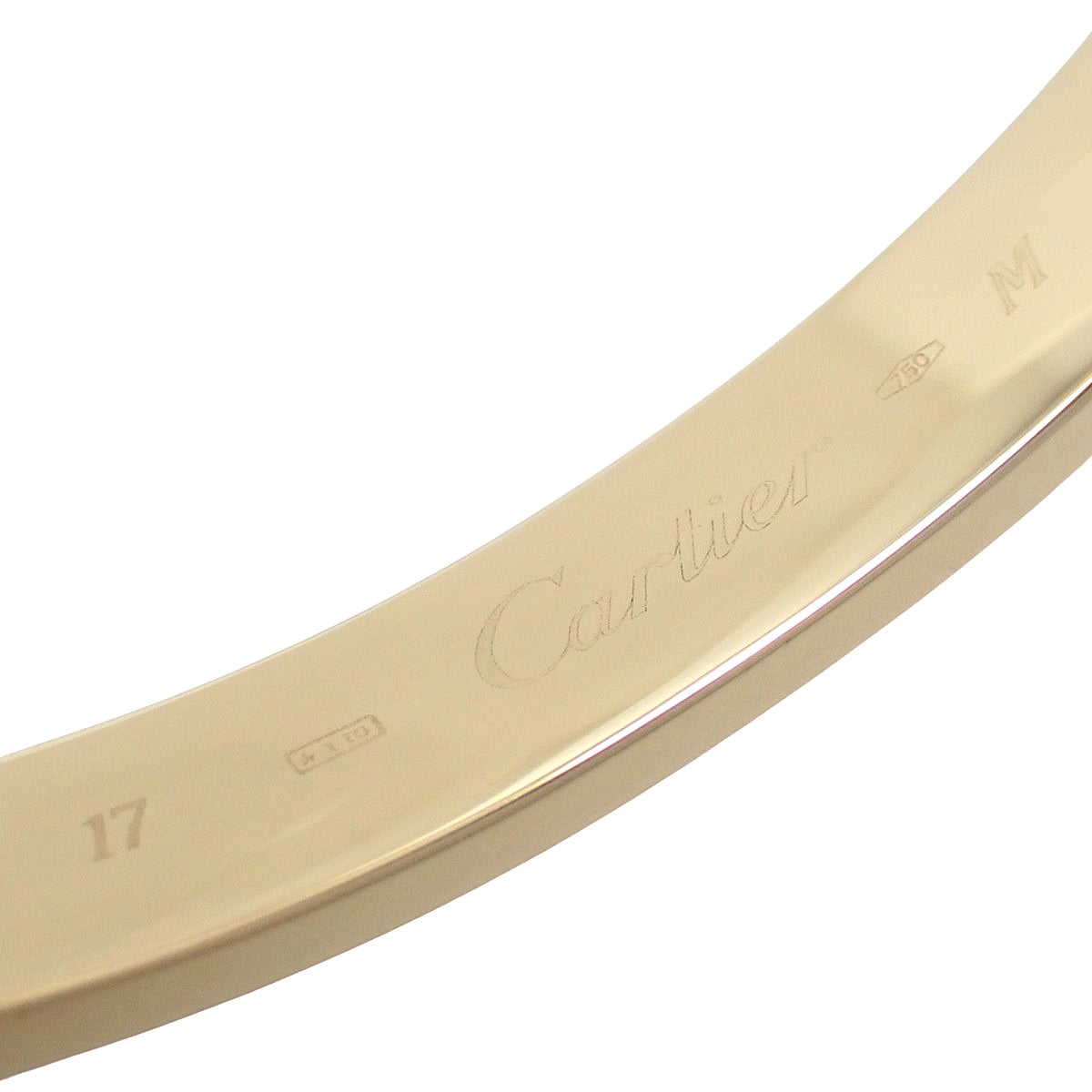 LOVEブレスレット クラシックモデル イエローゴールド K18YG 17 31.9g