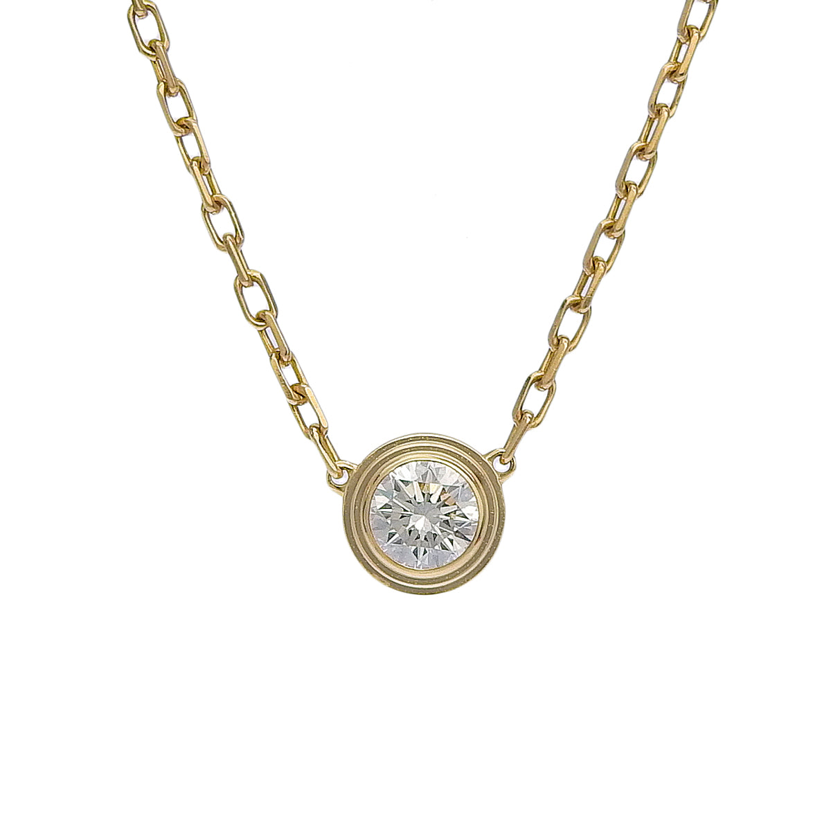 Damour Pendant, Large Model, Diamond, Yellow Gold, K18YG, 3.0g