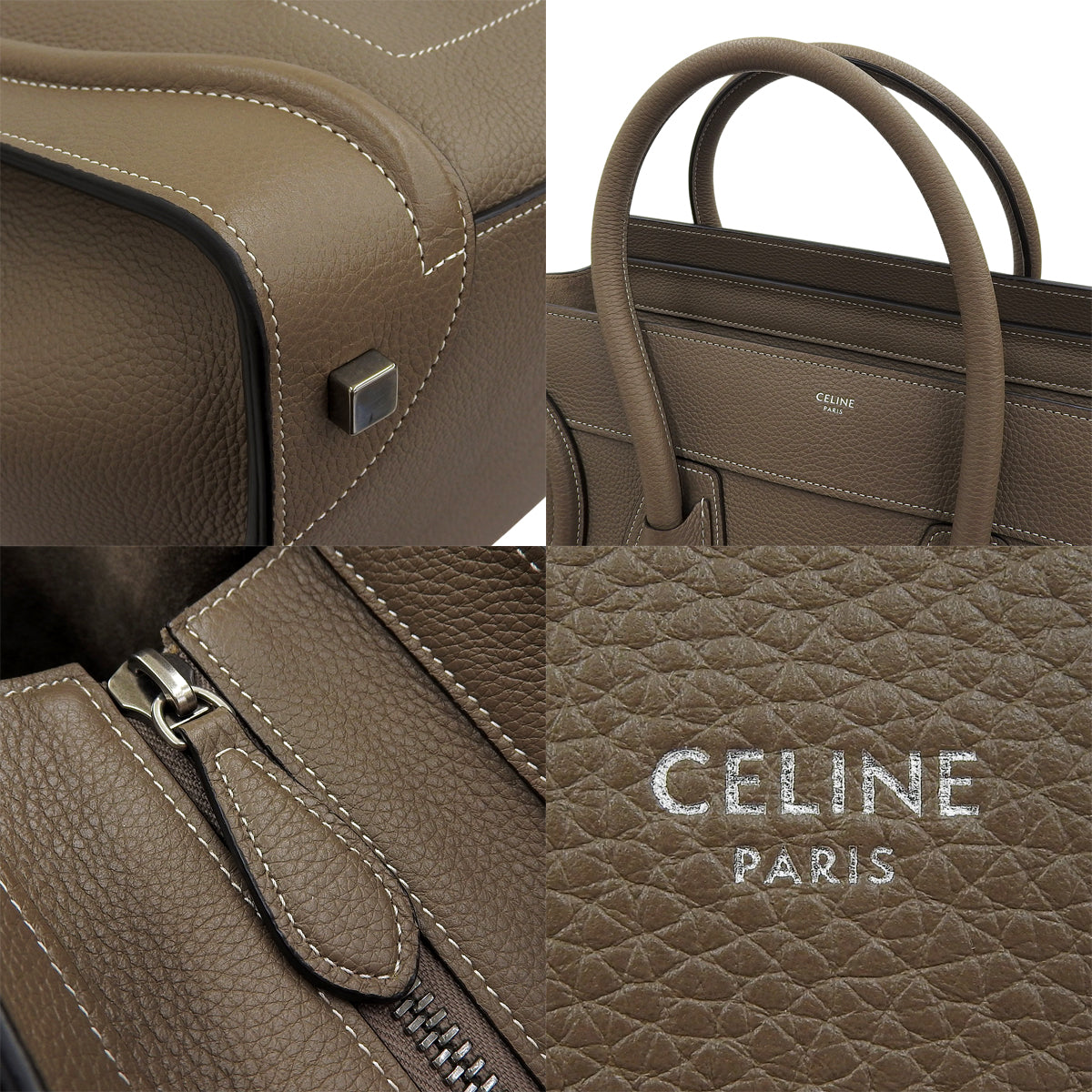 Luggage Mini Shopper Drummed Calfskin Souris