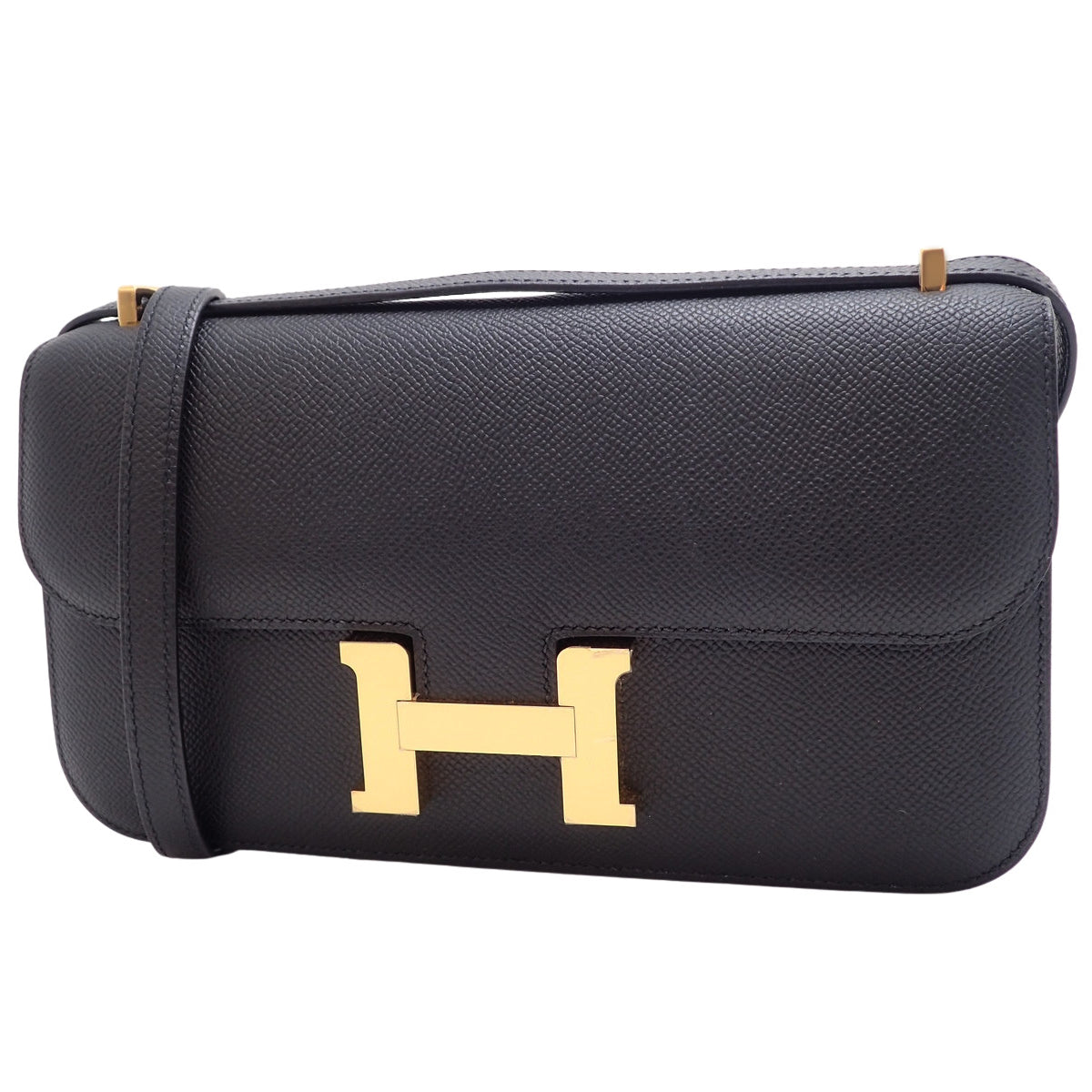 Hermès Constance Elan Epsom Leather Black Gold Hardware K-Stamp