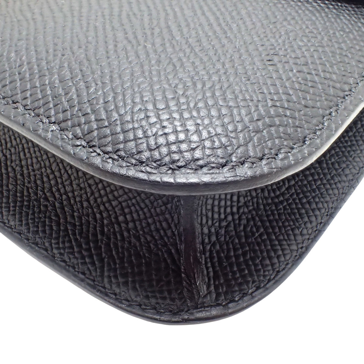 Hermès Constance Elan Epsom Leather Black Gold Hardware K-Stamp