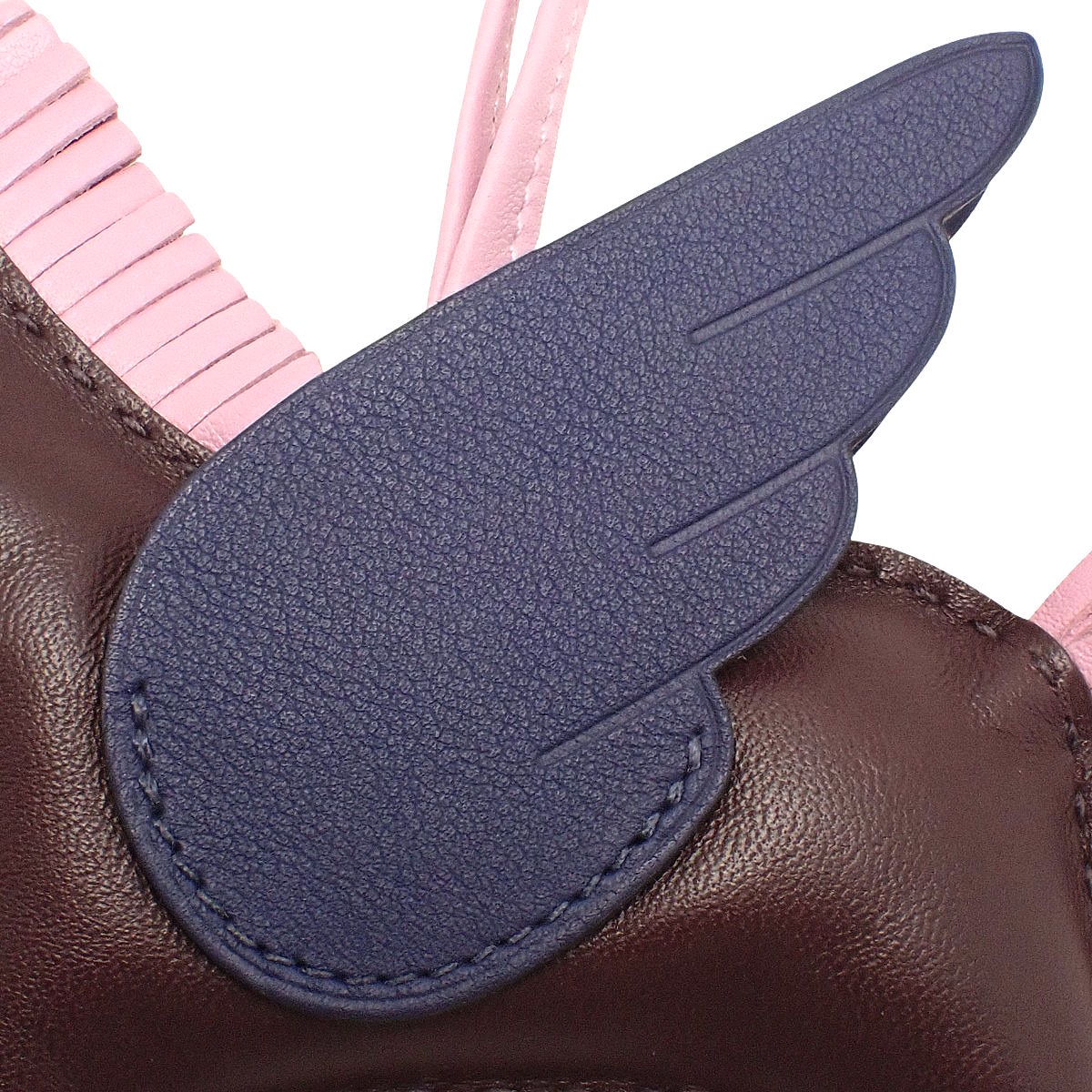 Rodeo charm Pegasus MM Agneau Milo Swift Rouge Sellier Mauve Sylvestre Blue Saphir Z stamp