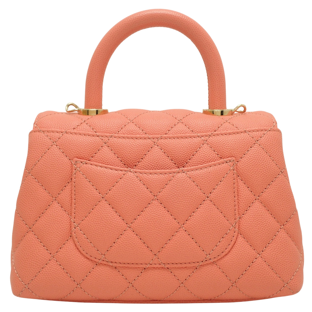 Matelasse Coco Handle XXS Caviar Skin Pink Beige AS2215