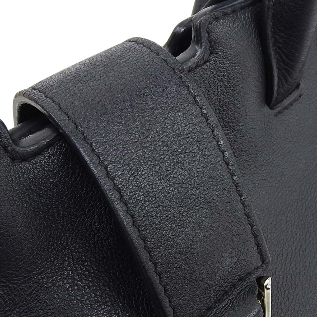 Downtown Baby Cabas Leather Navy 436834