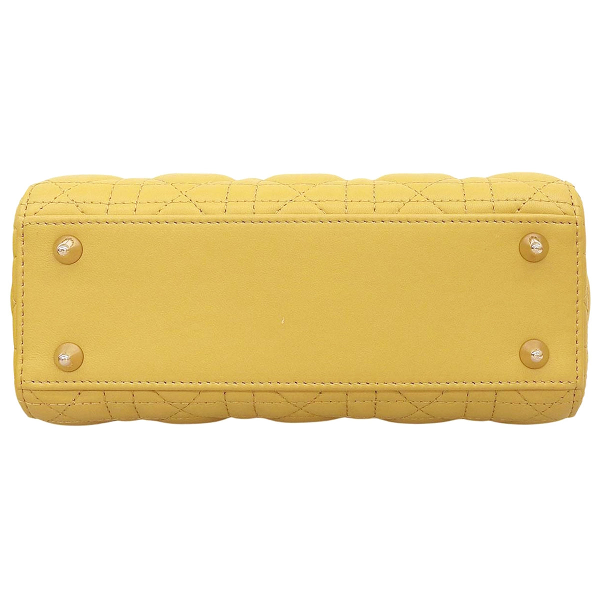 カナージュ Lady Dior My ABCDior バッグ スモール レザー イエロー M0538ONGE
