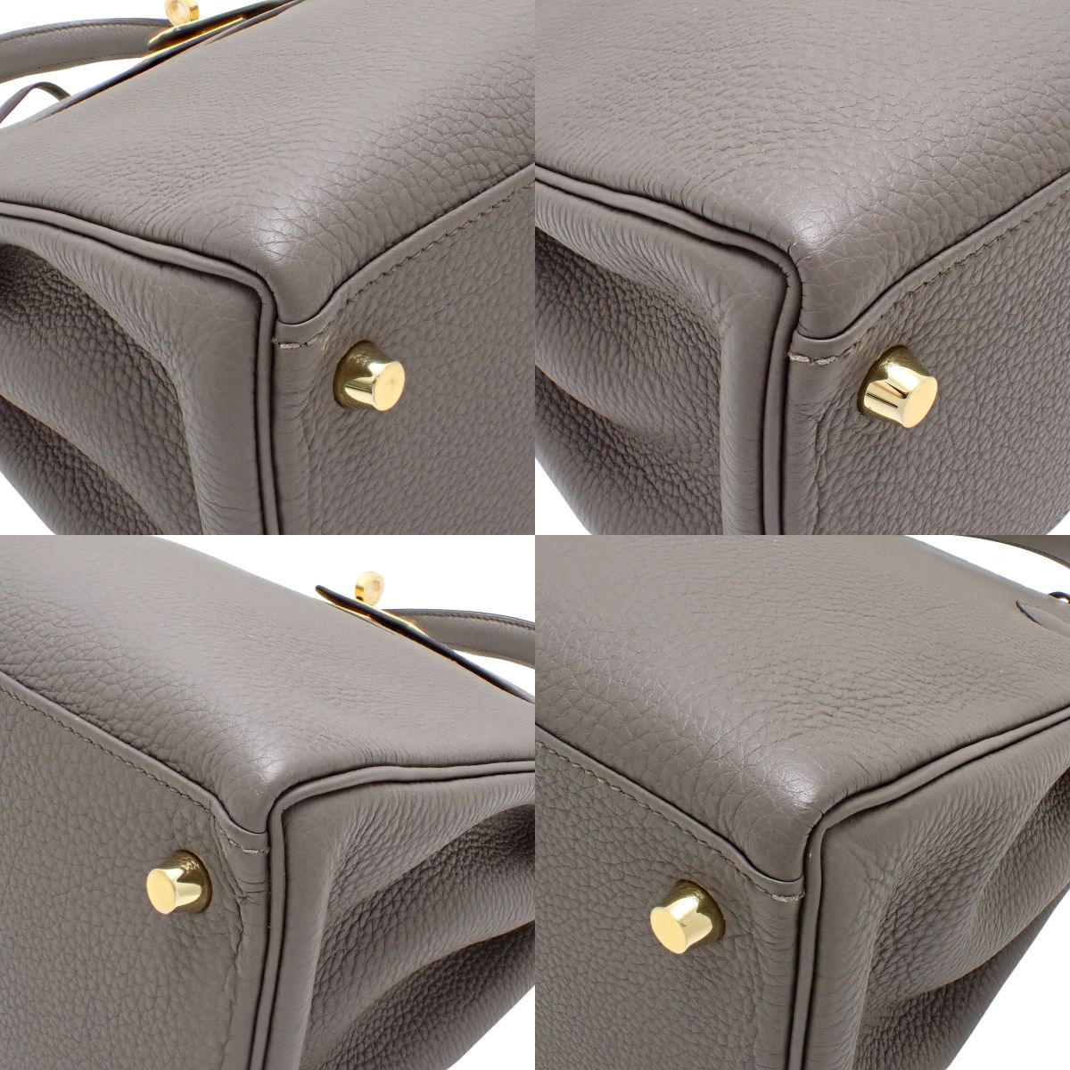 ケリー28 (内縫い) トゴ ヴェールグリス ゴールド金具 A刻印