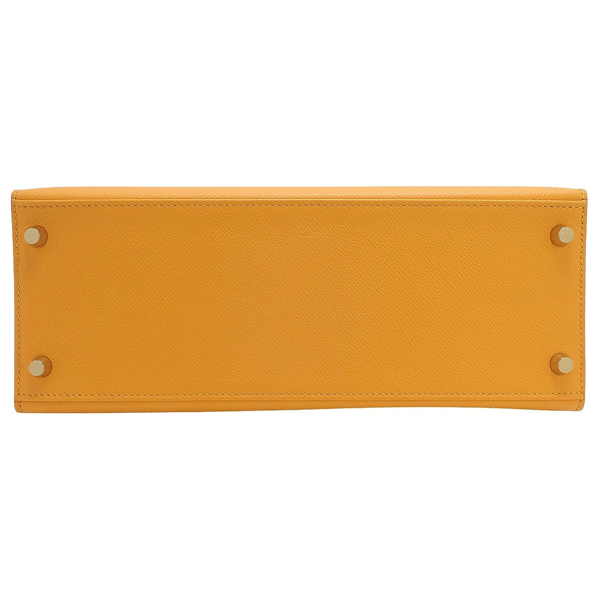 Kelly 28 (Sellier) Veau Epsom Jaune d'Or Tabac Camel Champagne Gold Hardware A Stamp